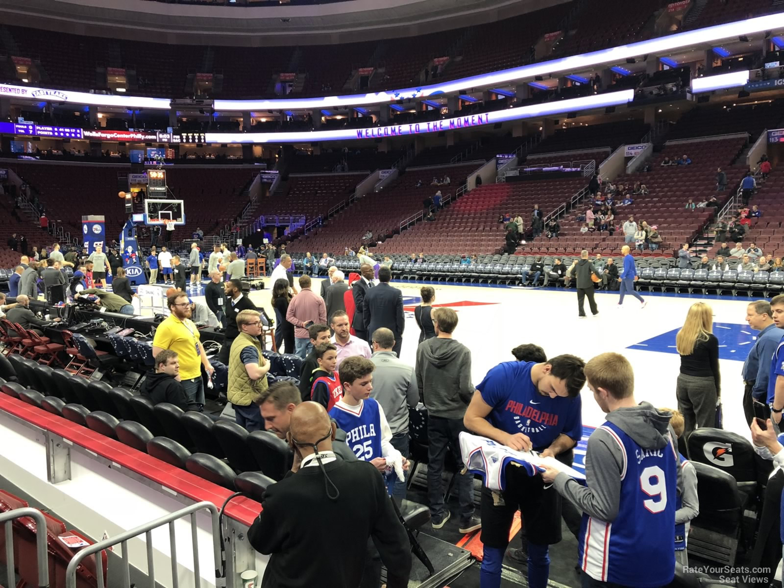 wells fargo center section 102 philadelphia 76ers rateyourseats com flyers seating chart lower center section 123