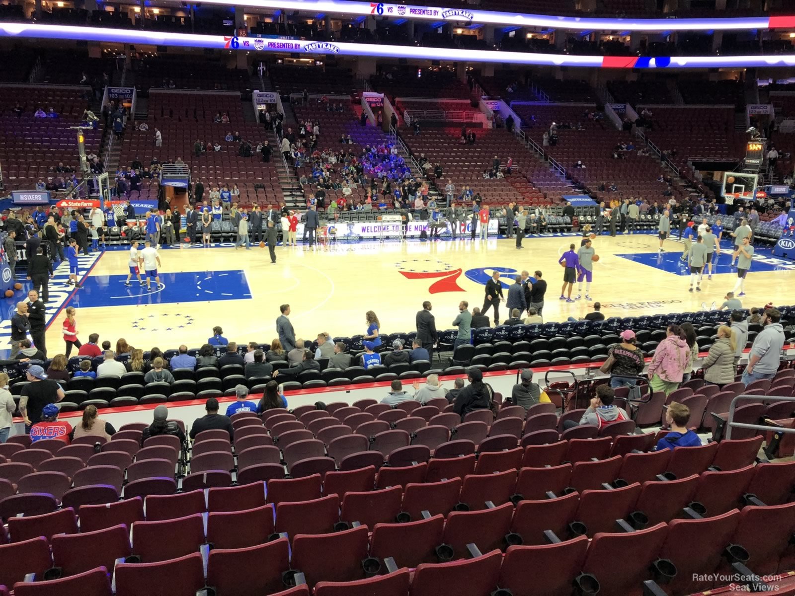 section 112, row 14 seat view  for basketball - wells fargo center