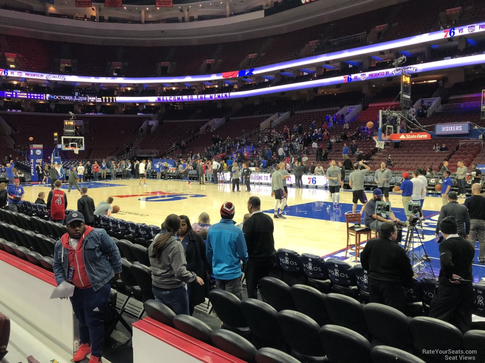 Wells Fargo Center Section 115 - Philadelphia 76ers 