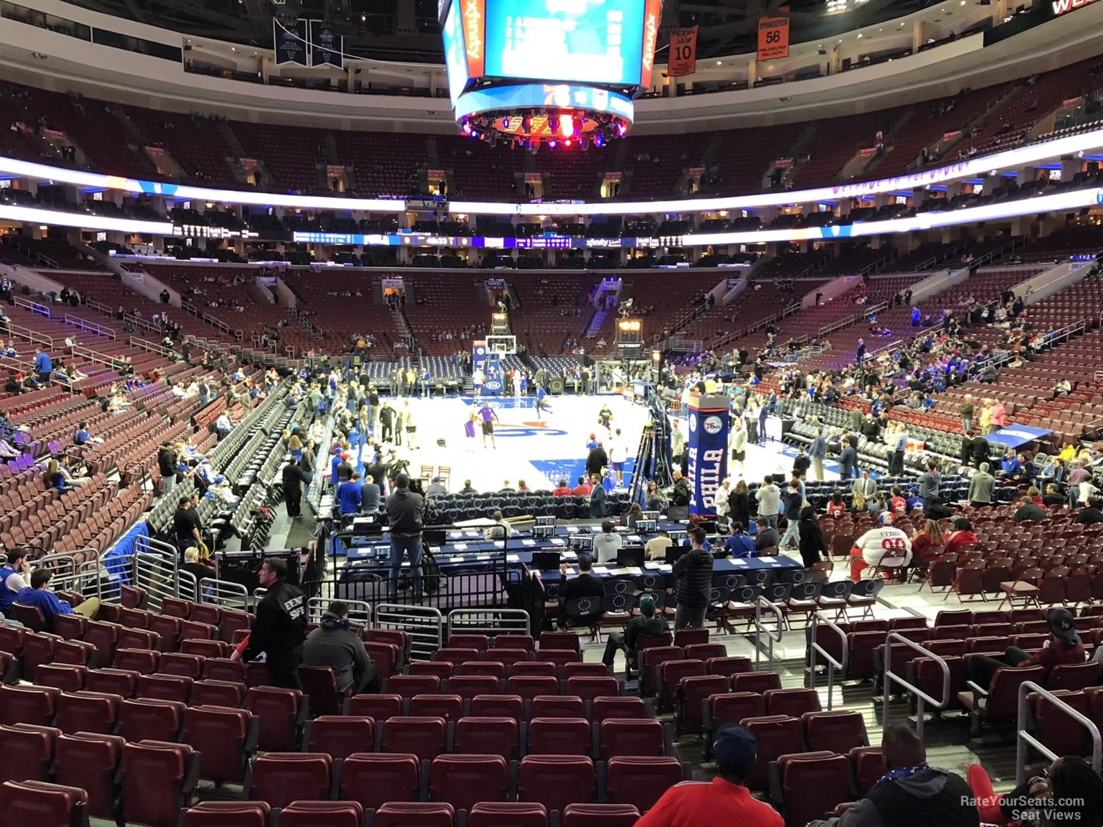 section 118, row 14 seat view  for basketball - wells fargo center
