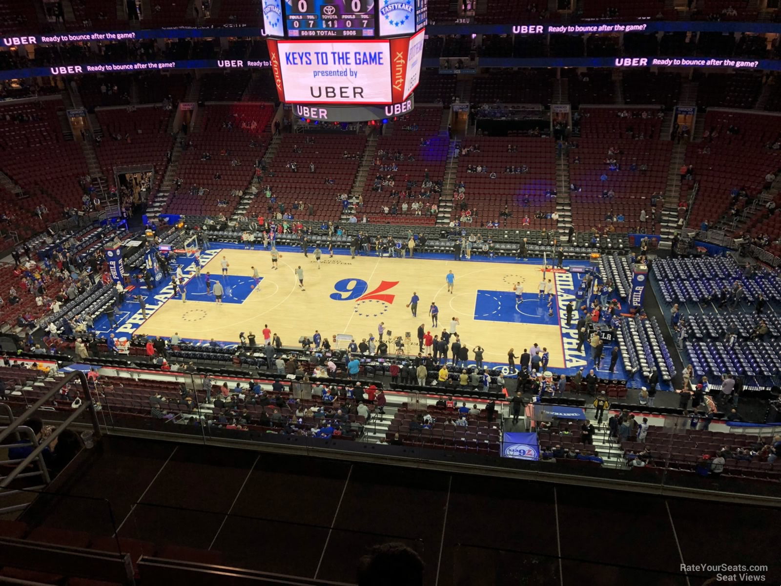 section 202, row 7 seat view  for basketball - wells fargo center