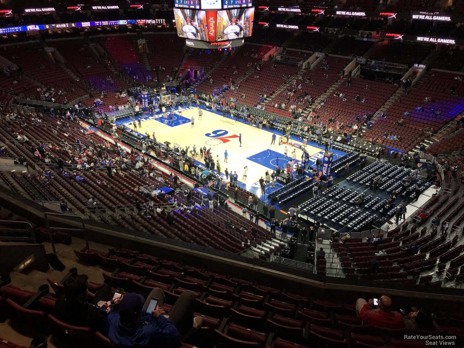 section 204a, row 7 seat view  for basketball - wells fargo center