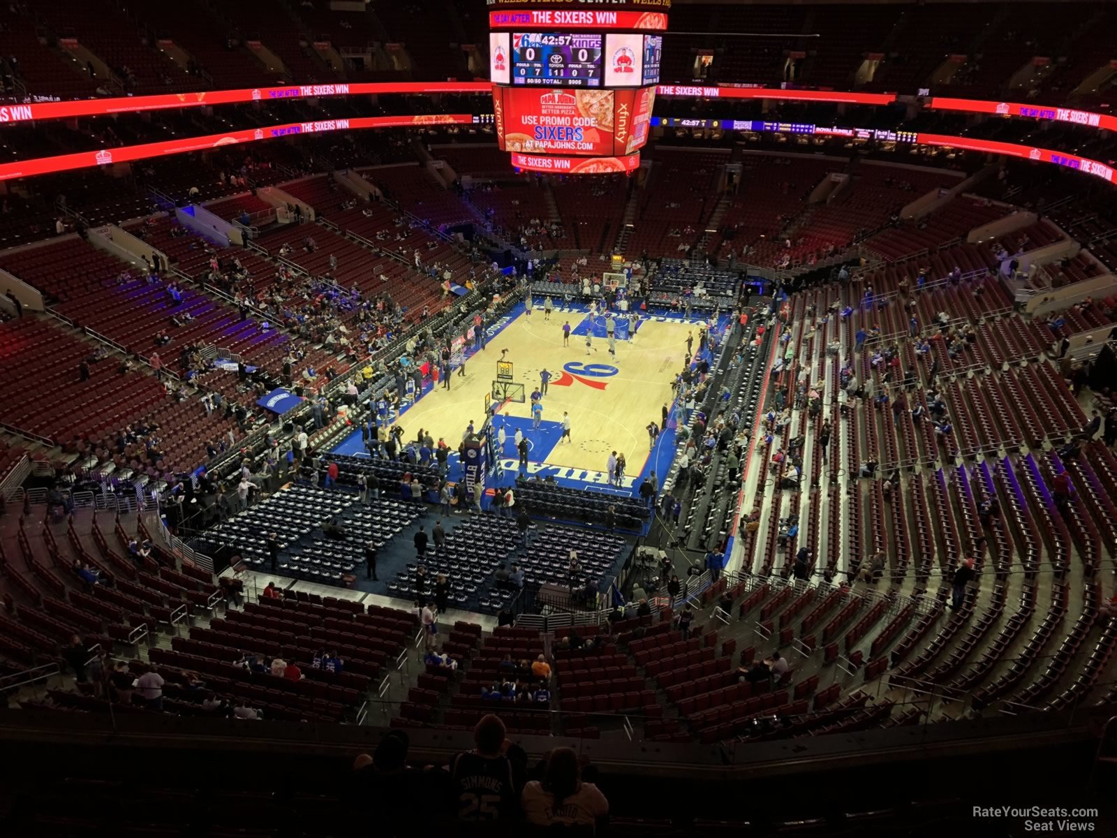 Section 208 at Wells Fargo Center Philadelphia 76ers