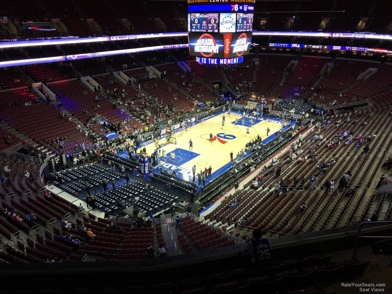 section 209a, row 7 seat view  for basketball - wells fargo center
