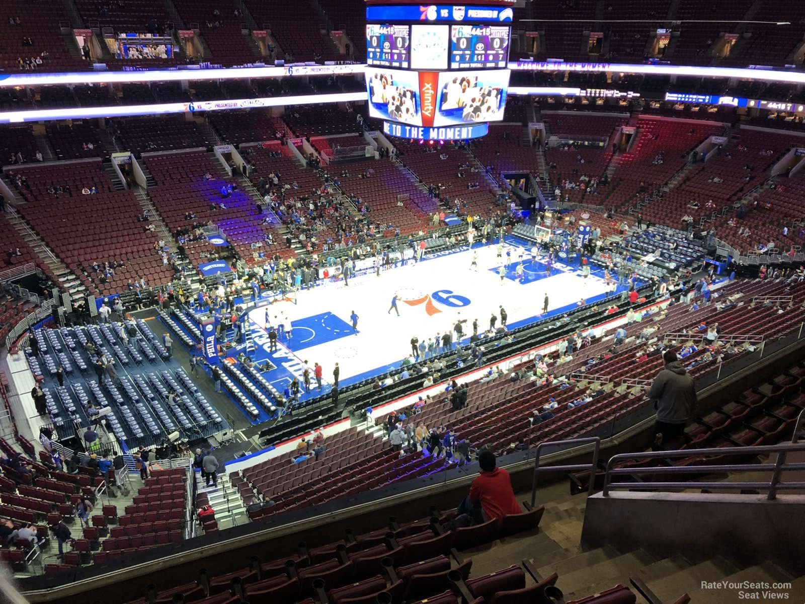 section 210a, row 7 seat view  for basketball - wells fargo center