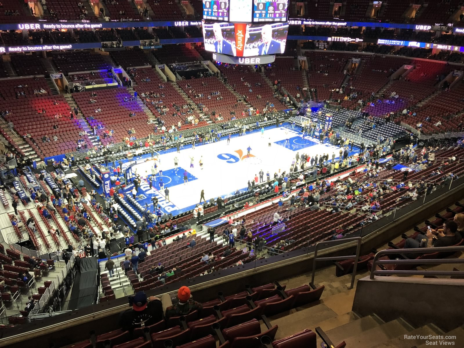 section 222a, row 7 seat view  for basketball - wells fargo center