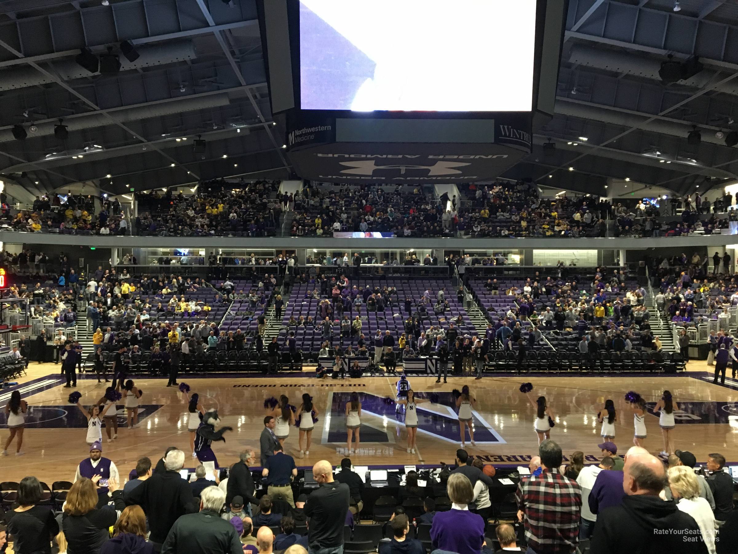 section 108, row 12 seat view  - welsh-ryan arena
