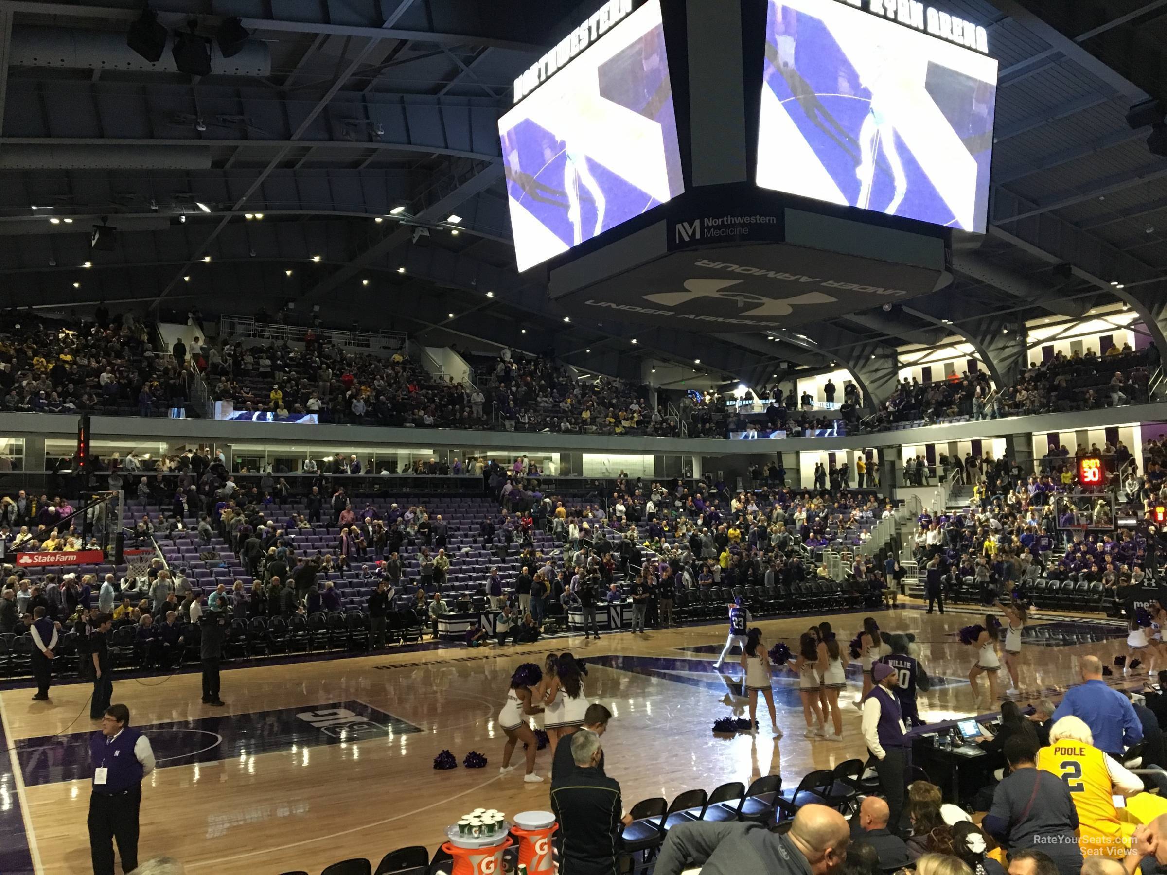 section 109, row 5 seat view  - welsh-ryan arena
