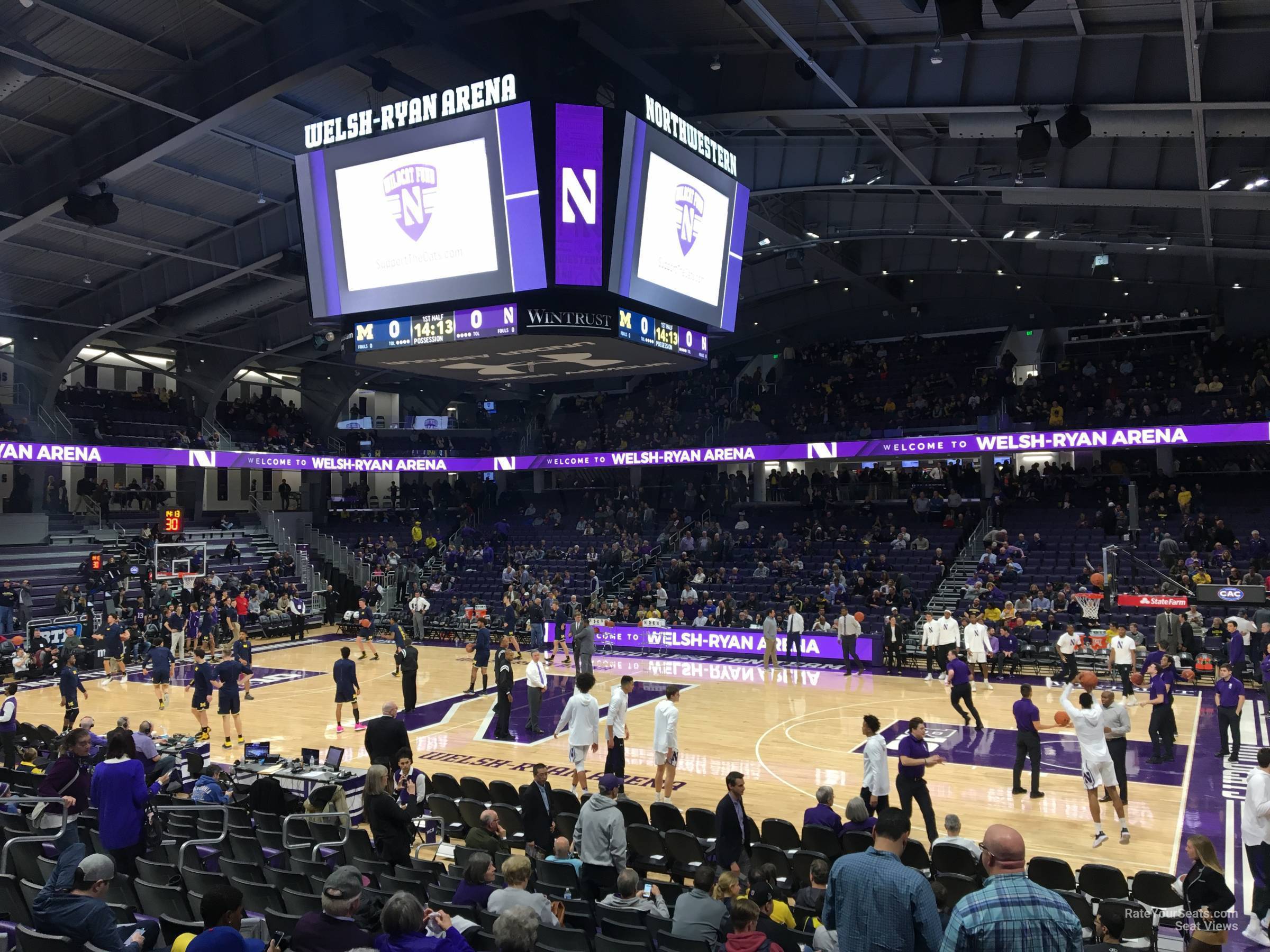 section 115, row 12 seat view  - welsh-ryan arena