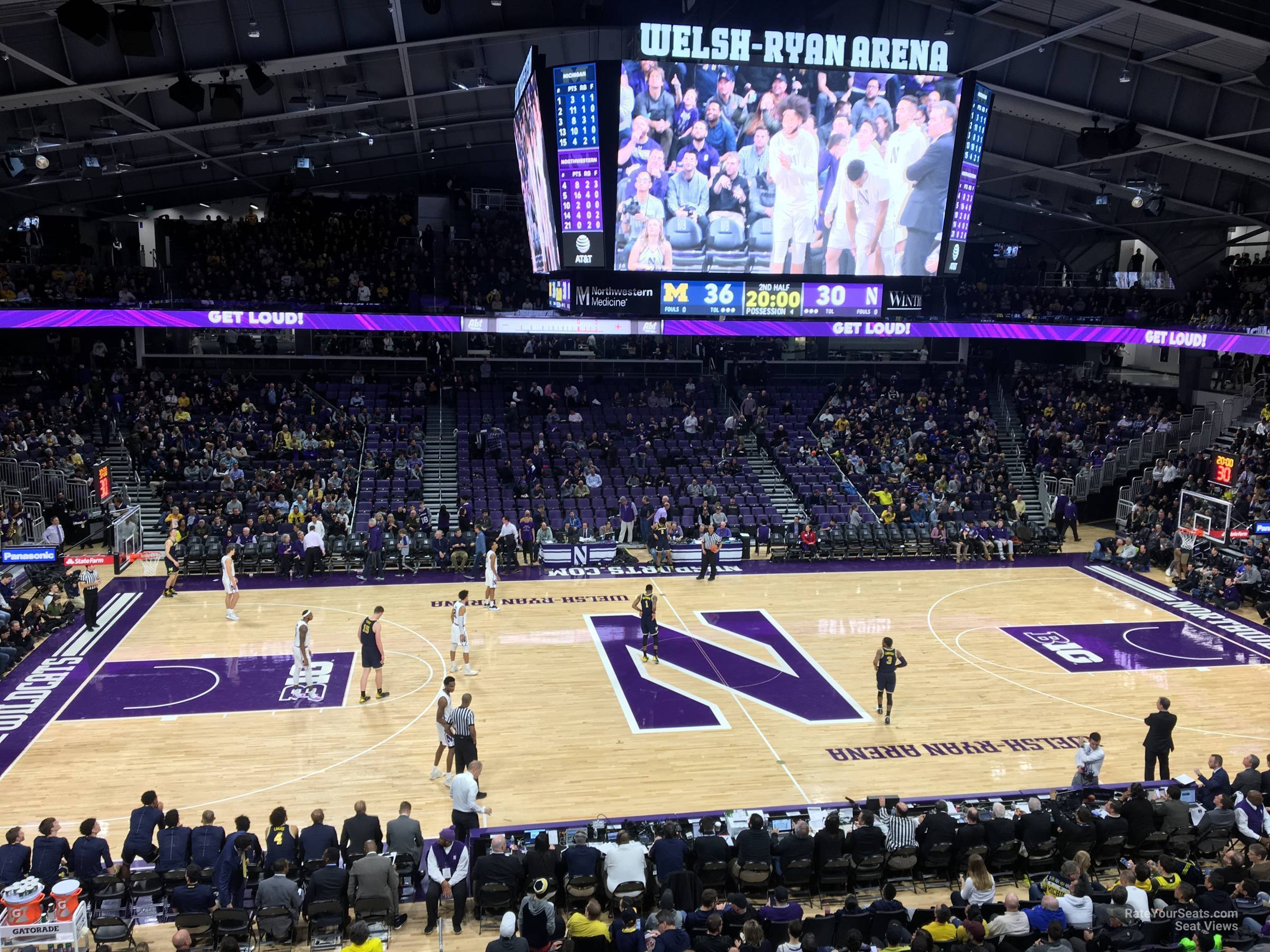 section 209, row 1 seat view  - welsh-ryan arena