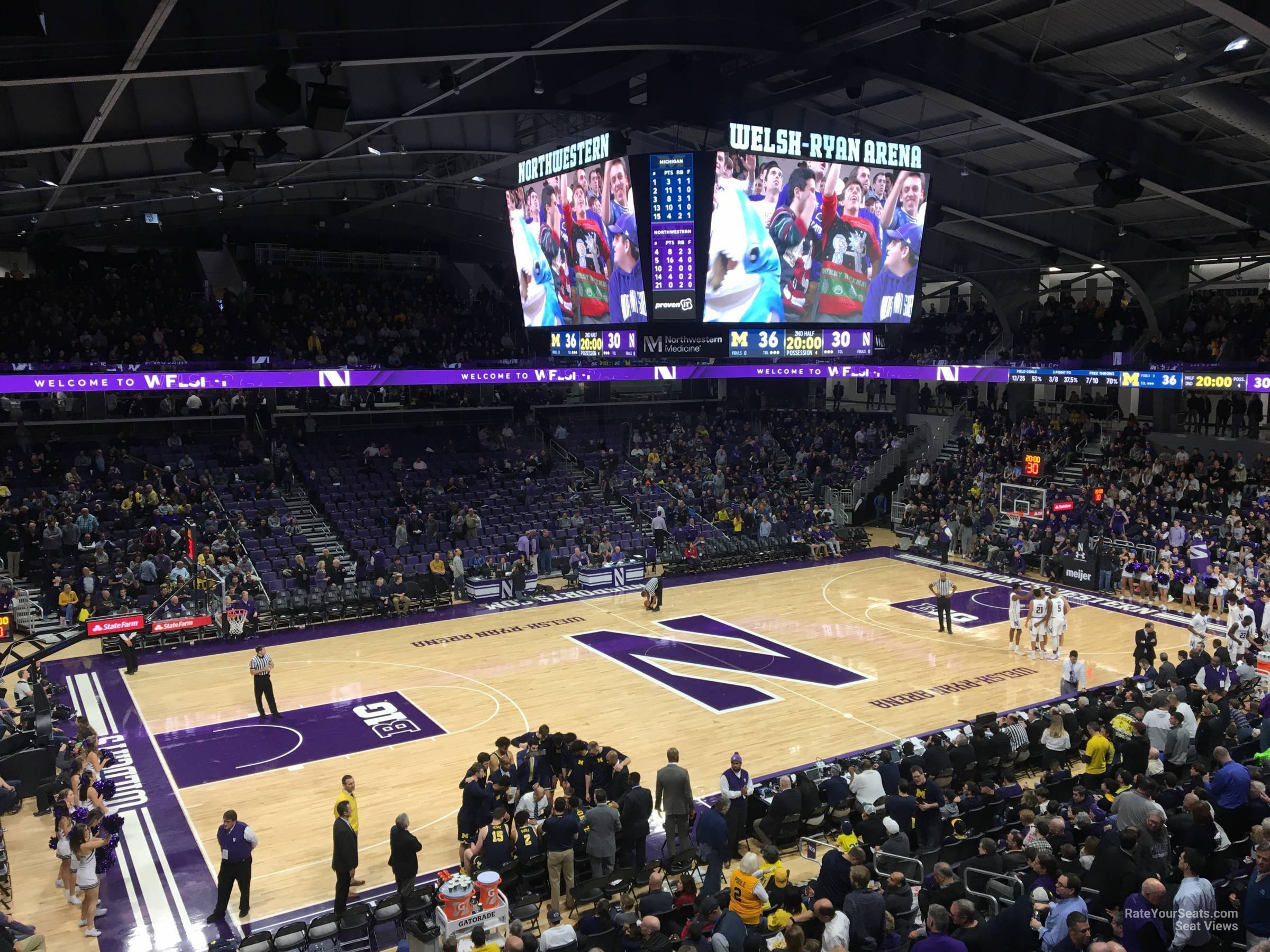 section 210, row 1 seat view  - welsh-ryan arena