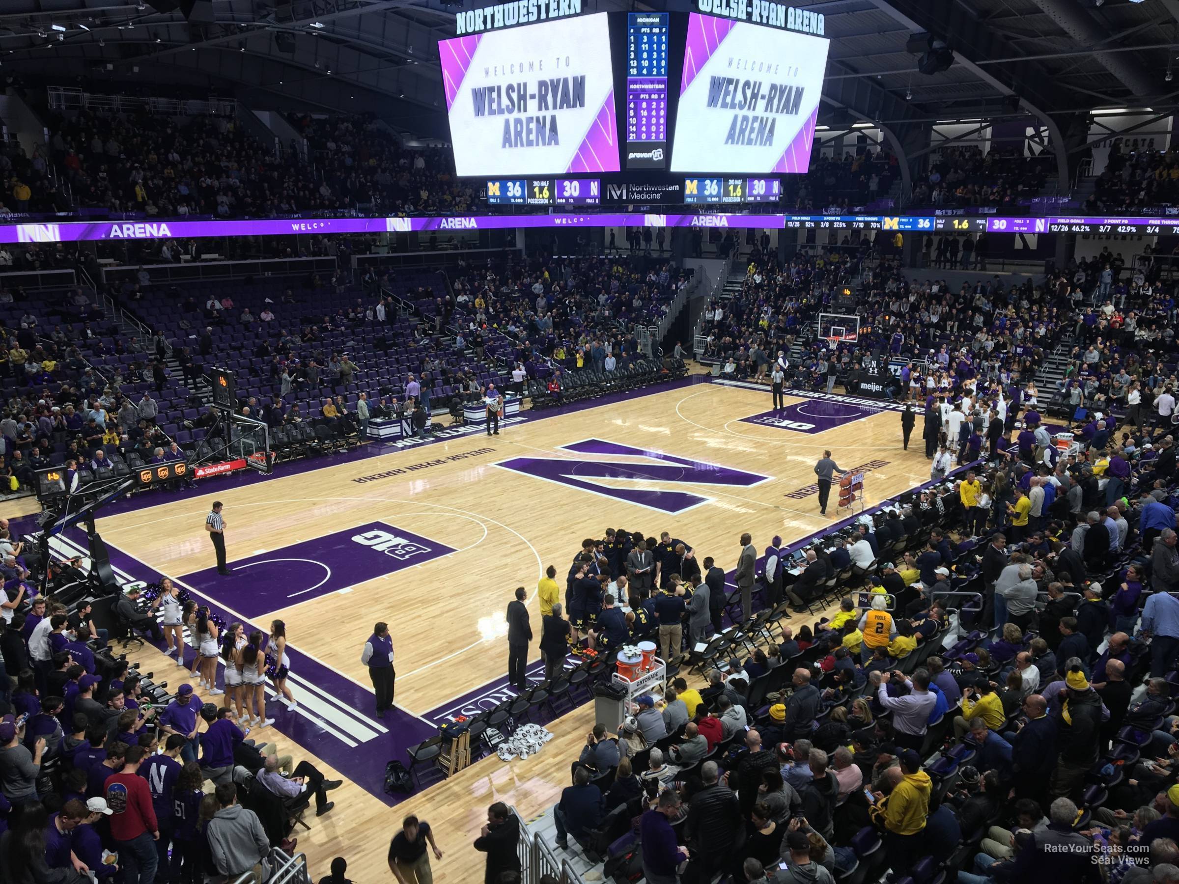 section 211, row 1 seat view  - welsh-ryan arena