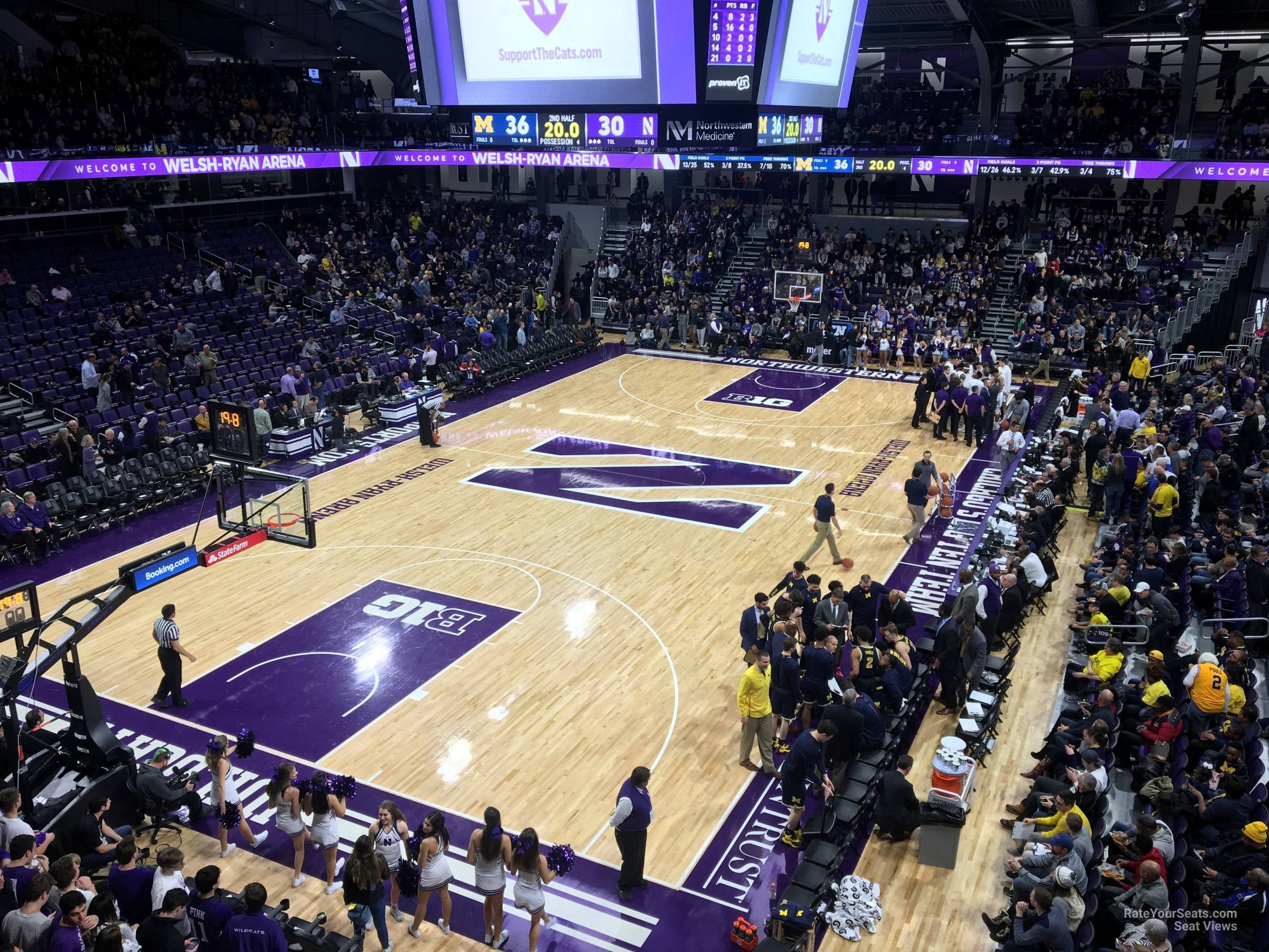 section 212, row 1 seat view  - welsh-ryan arena
