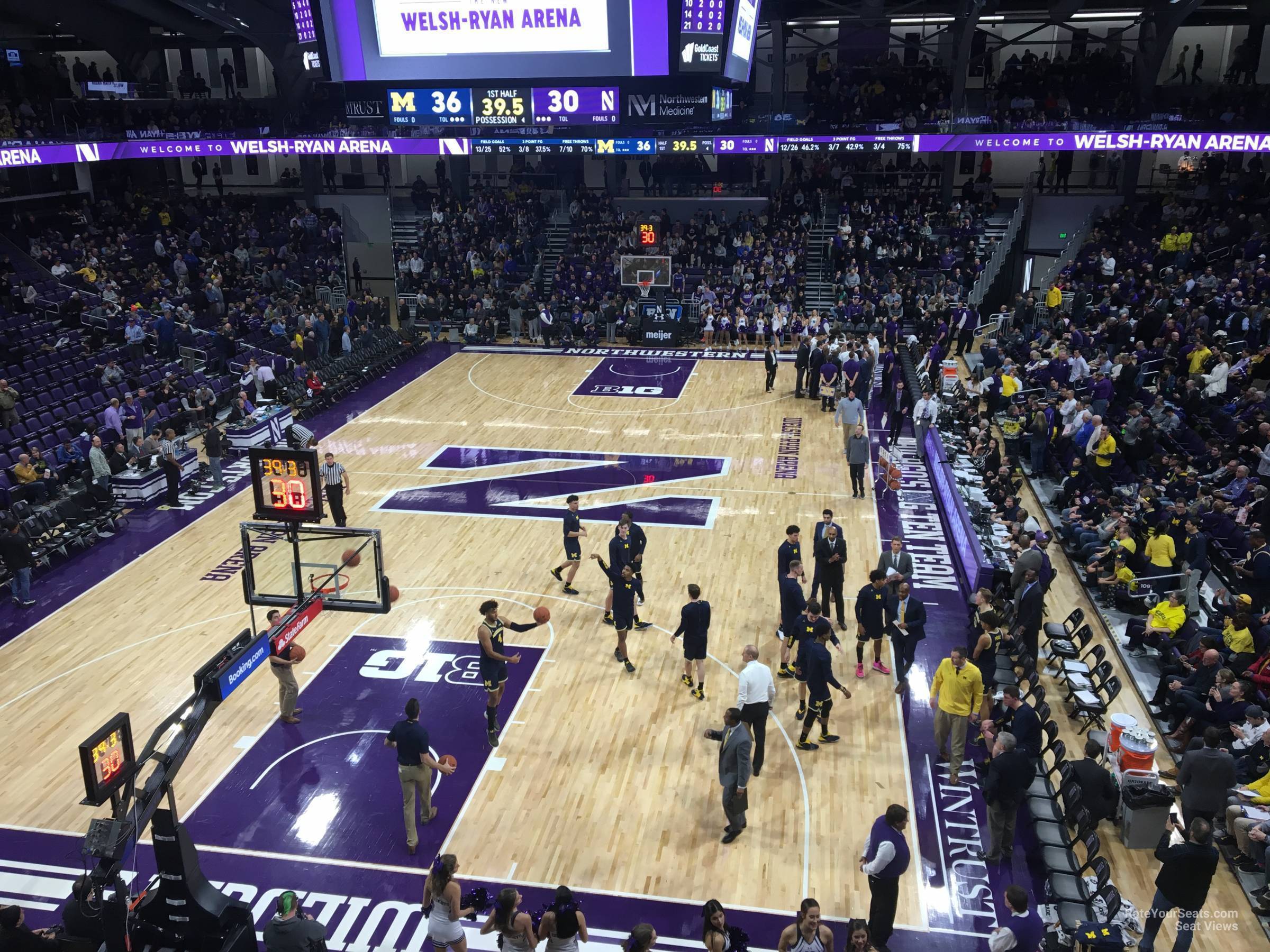 section 213, row 1 seat view  - welsh-ryan arena