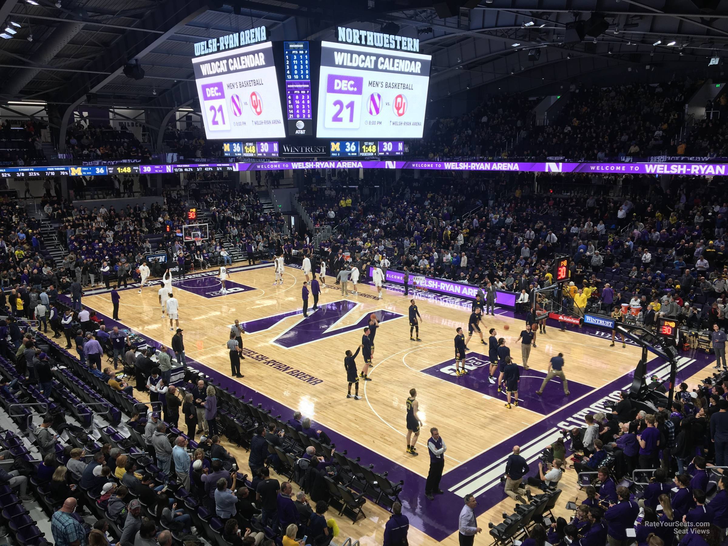 section 217, row 1 seat view  - welsh-ryan arena