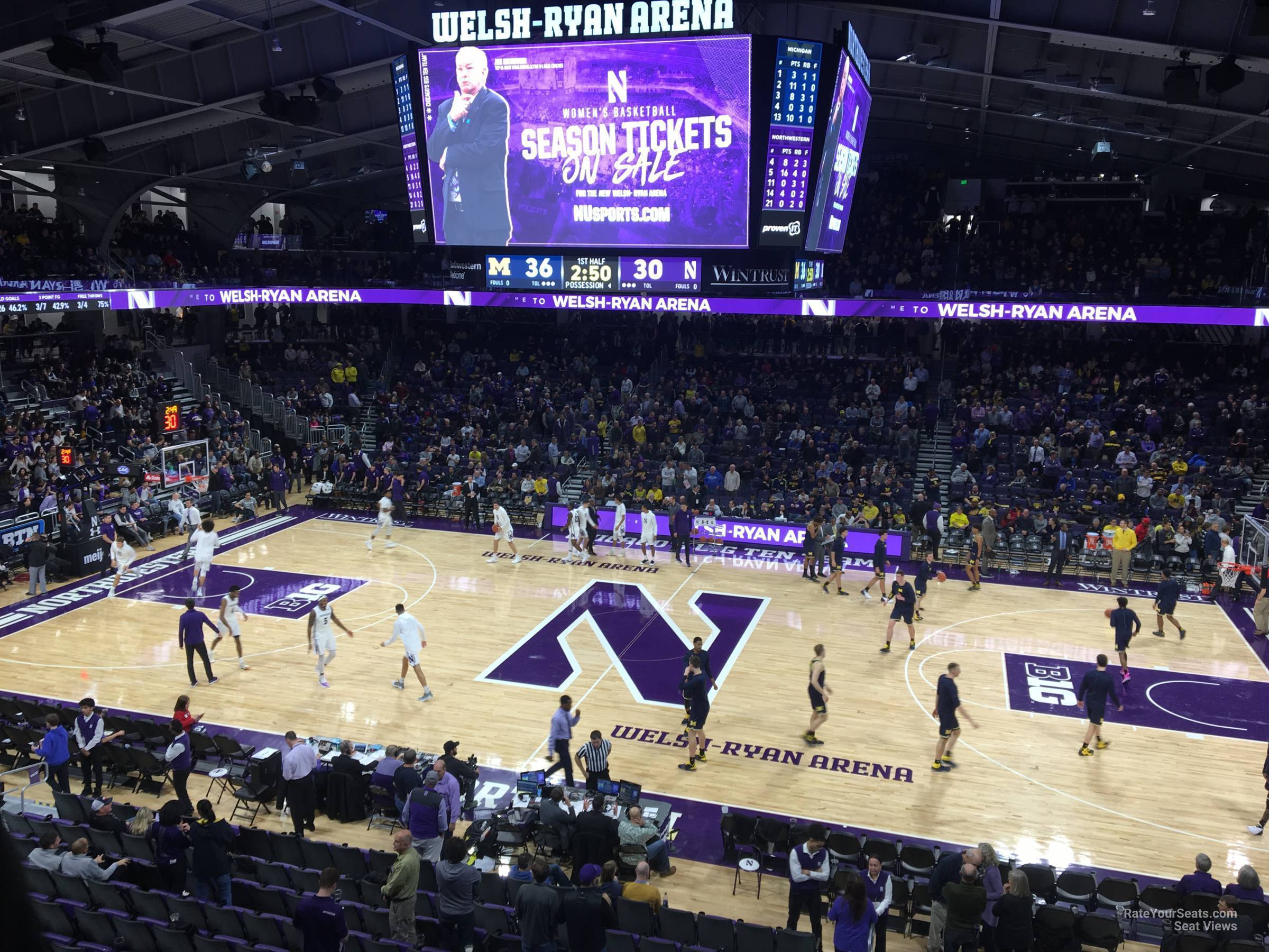 section 218, row 1 seat view  - welsh-ryan arena