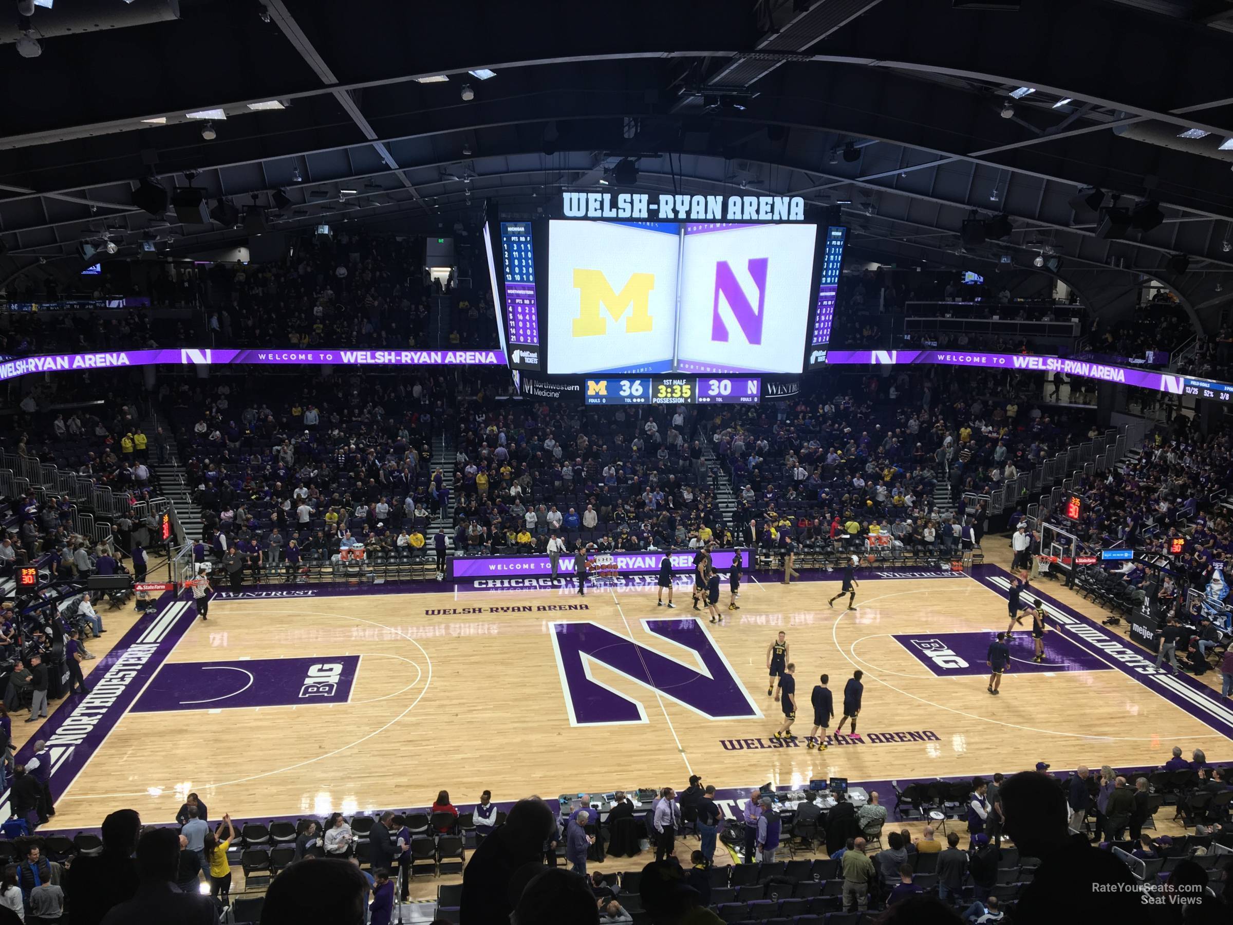 section 219, row 8 seat view  - welsh-ryan arena