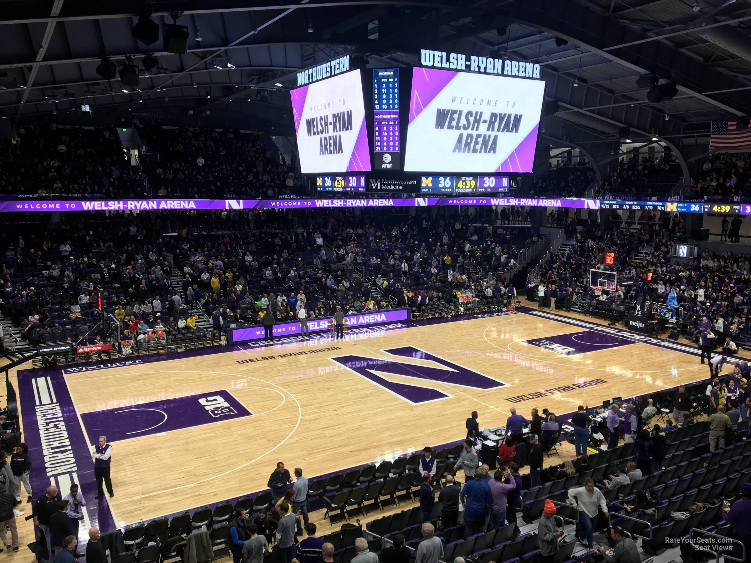 section 220, row 1 seat view  - welsh-ryan arena