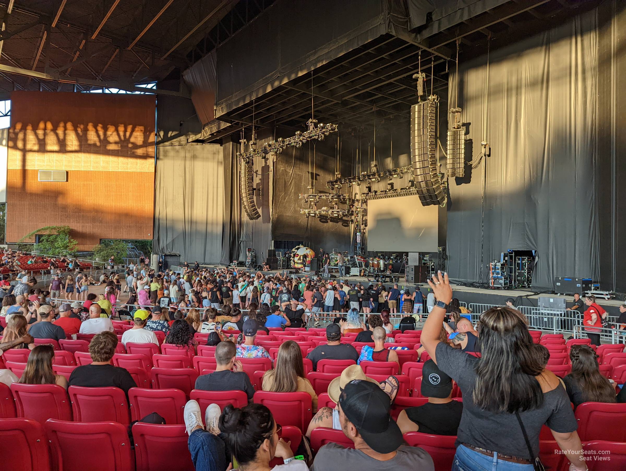 section 101, row 12 seat view  - white river amphitheatre