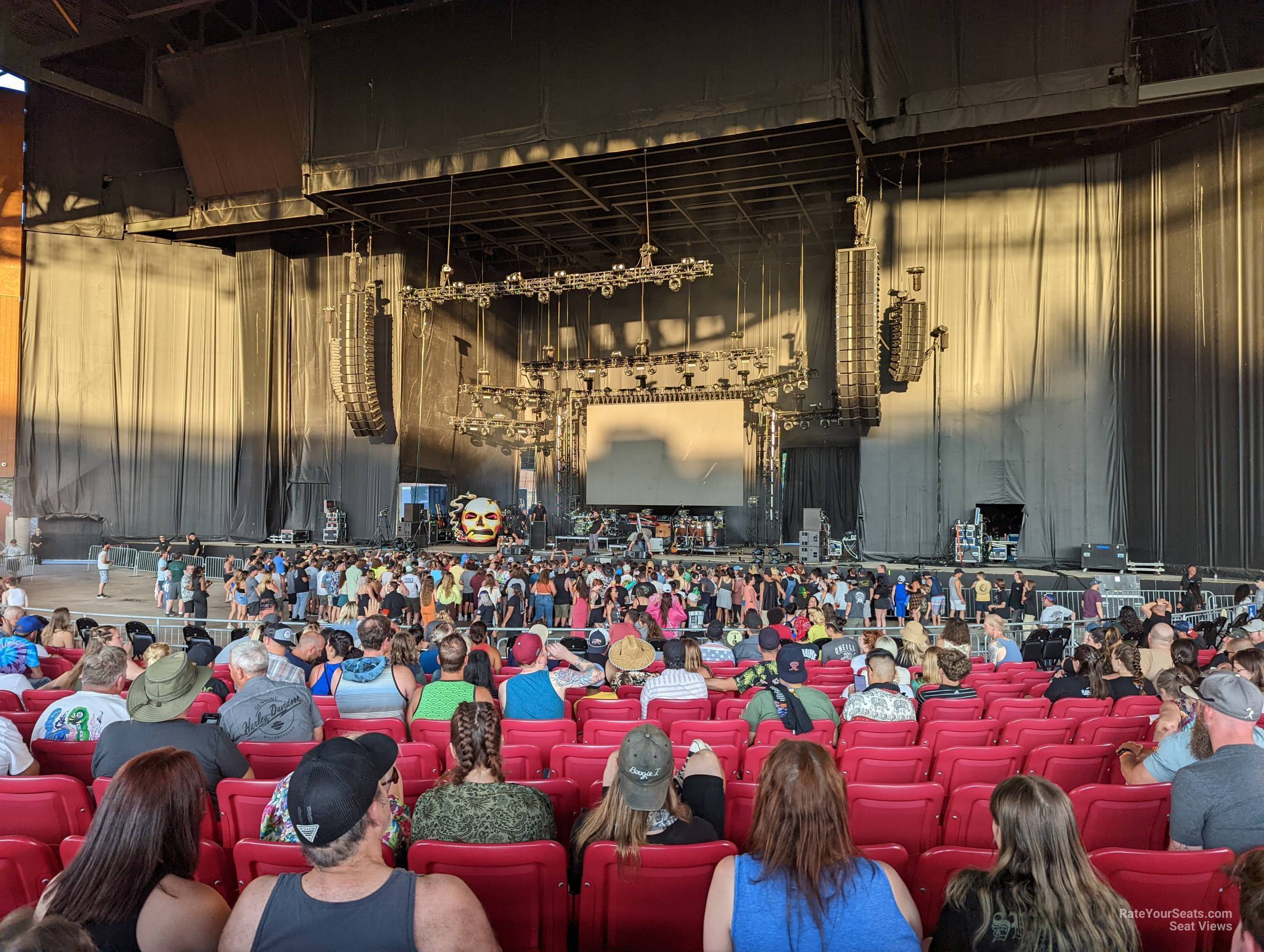 section 102, row 12 seat view  - white river amphitheatre