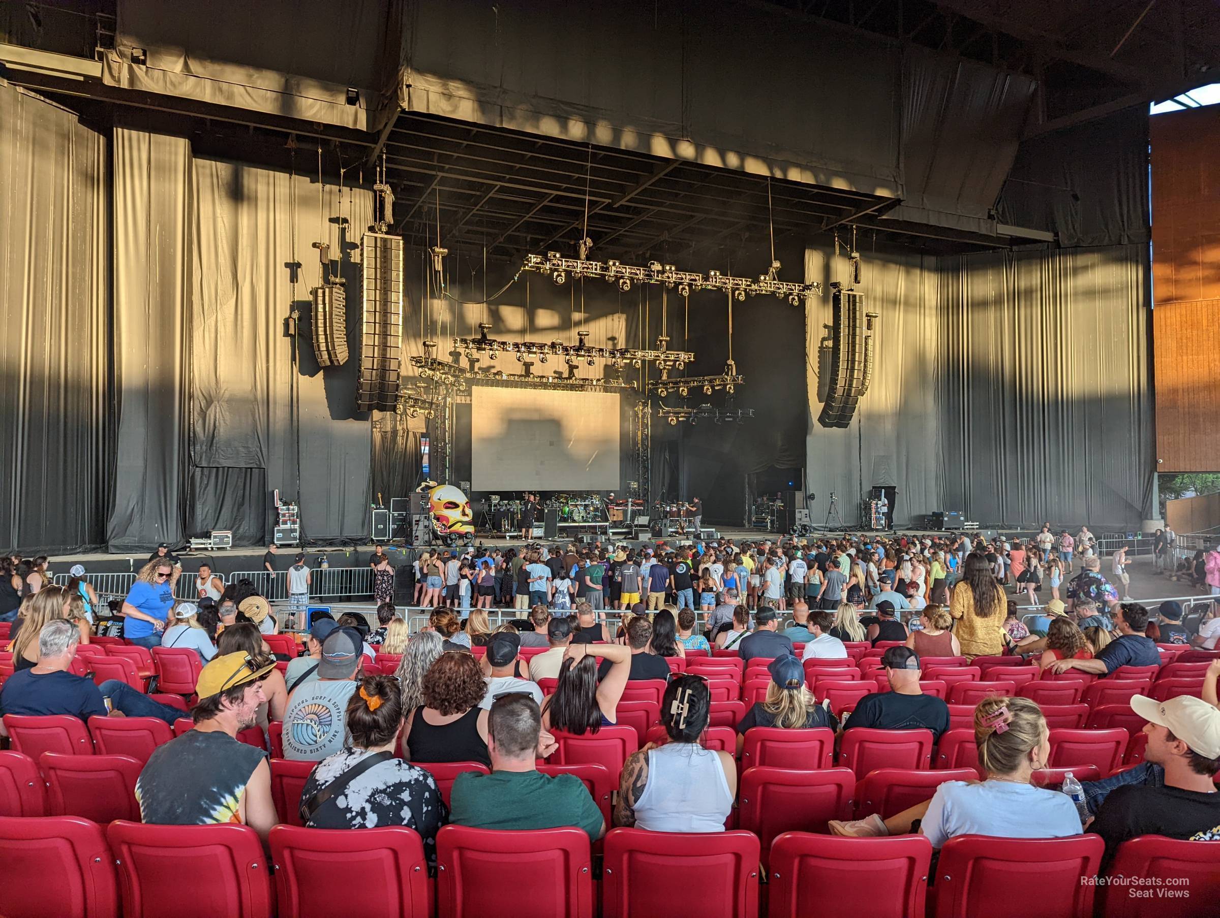 section 104, row 12 seat view  - white river amphitheatre