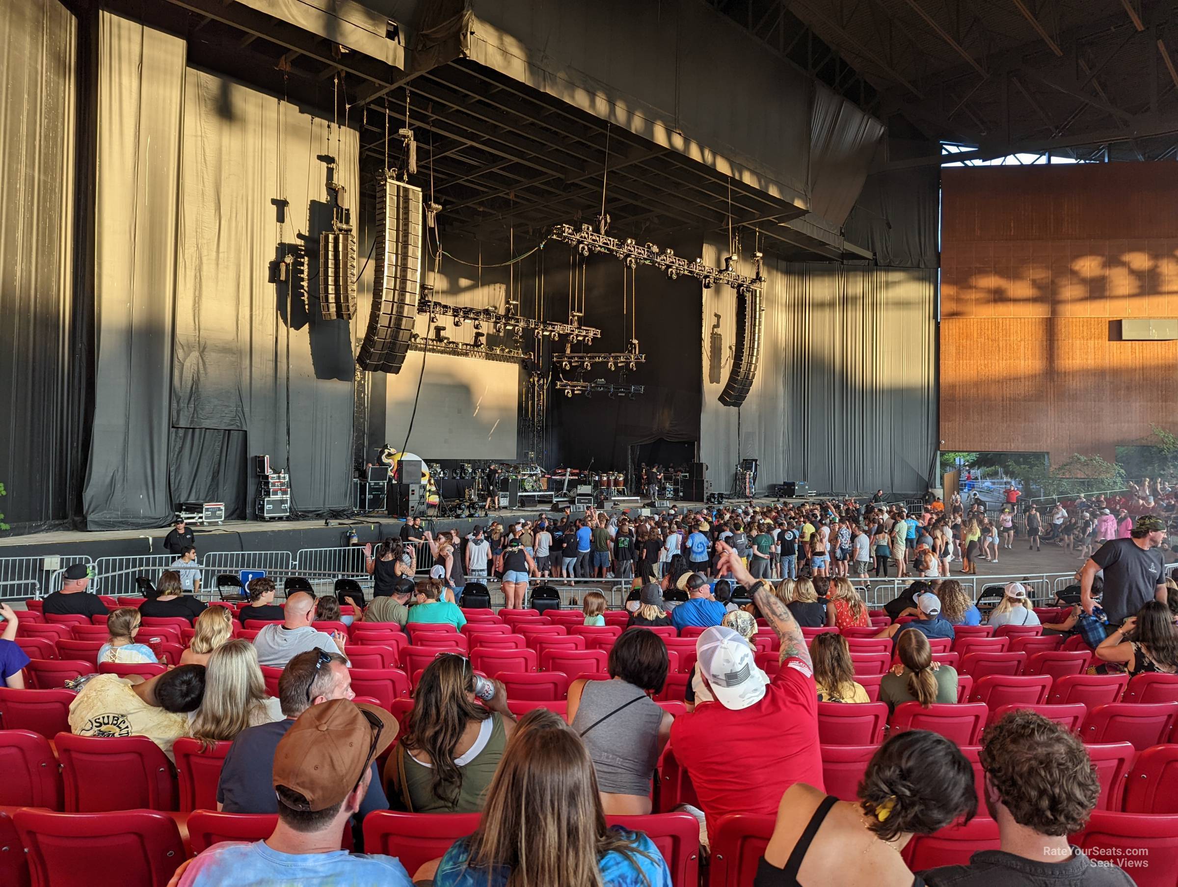 section 105, row 12 seat view  - white river amphitheatre