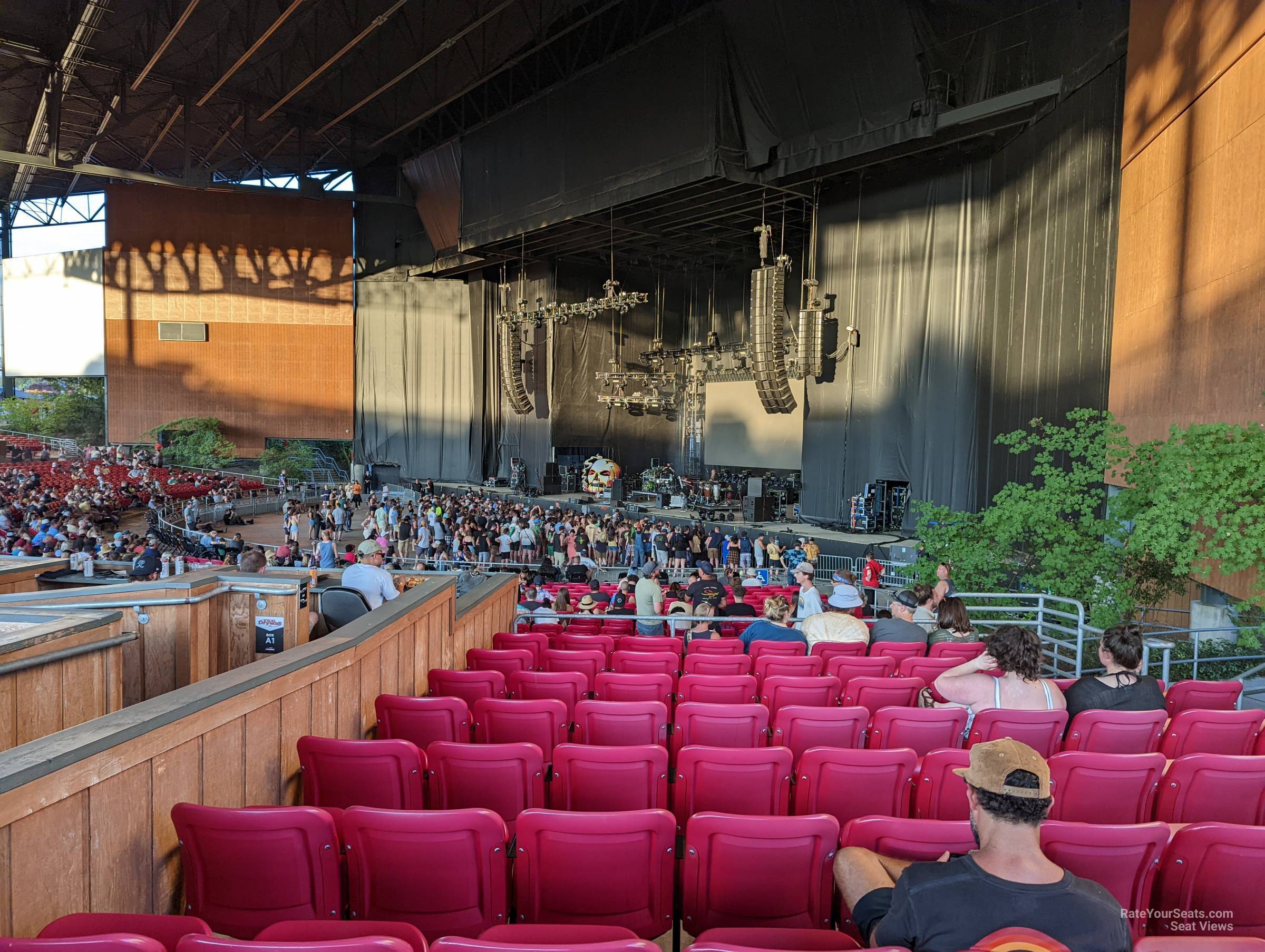 section 111, row 9 seat view  - white river amphitheatre