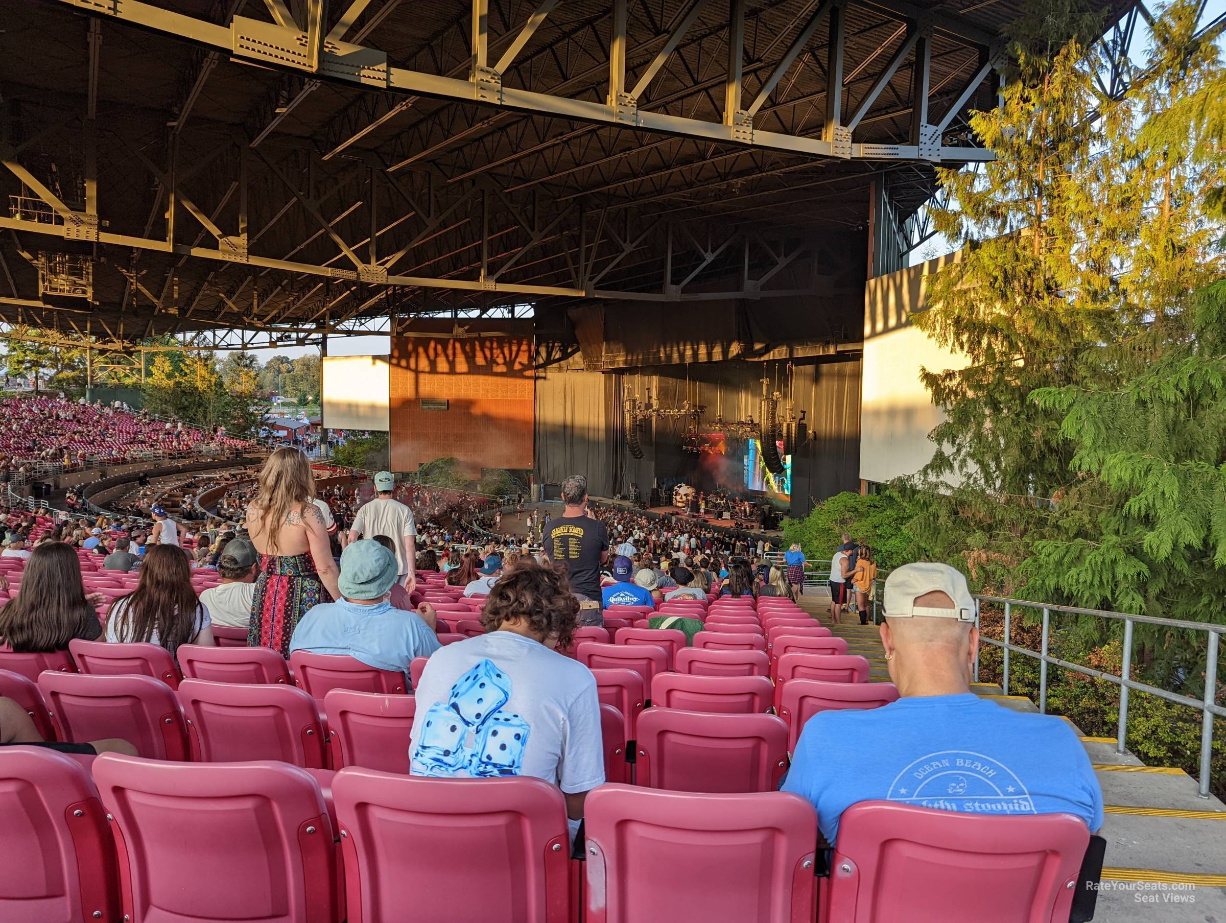 section 201, row 32 seat view  - white river amphitheatre
