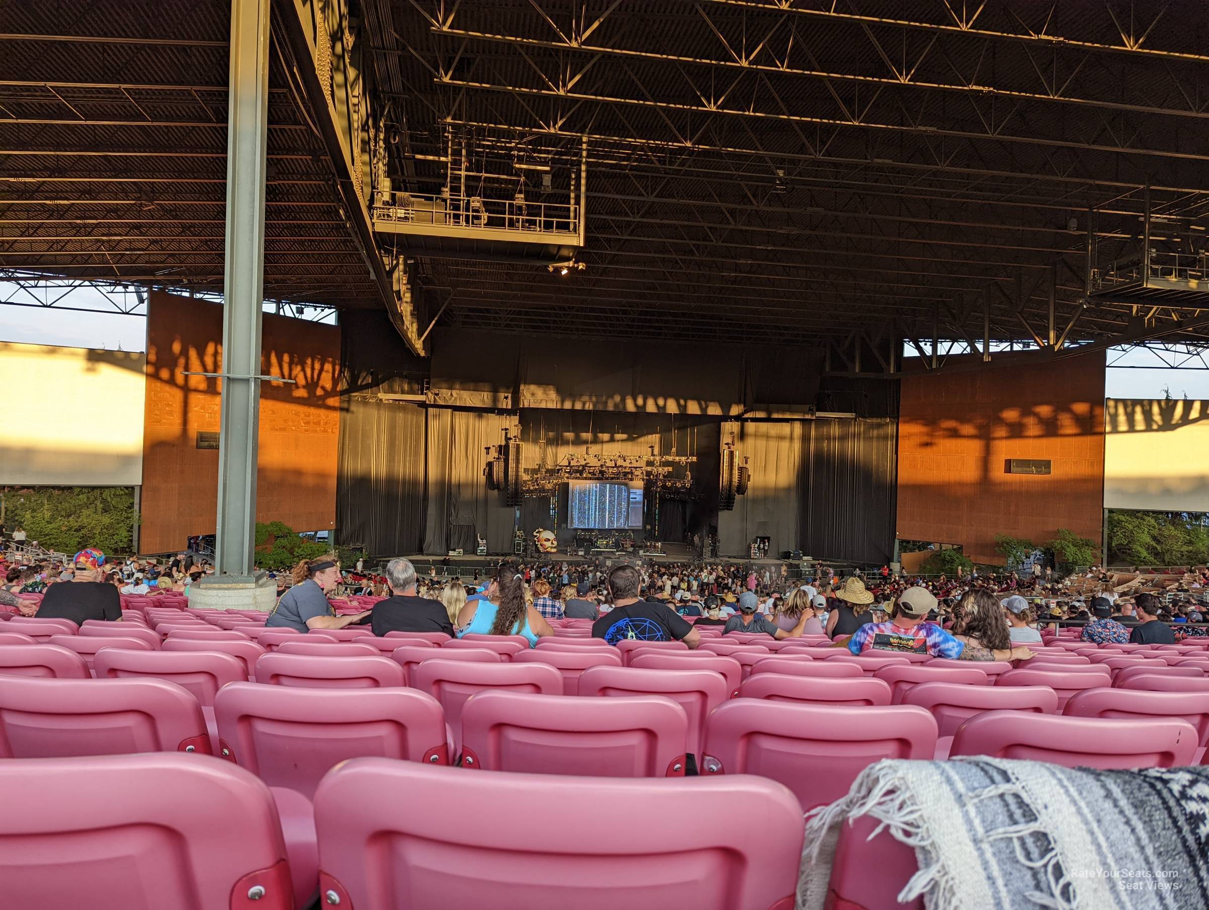 head-on concert view at White River Amphitheatre