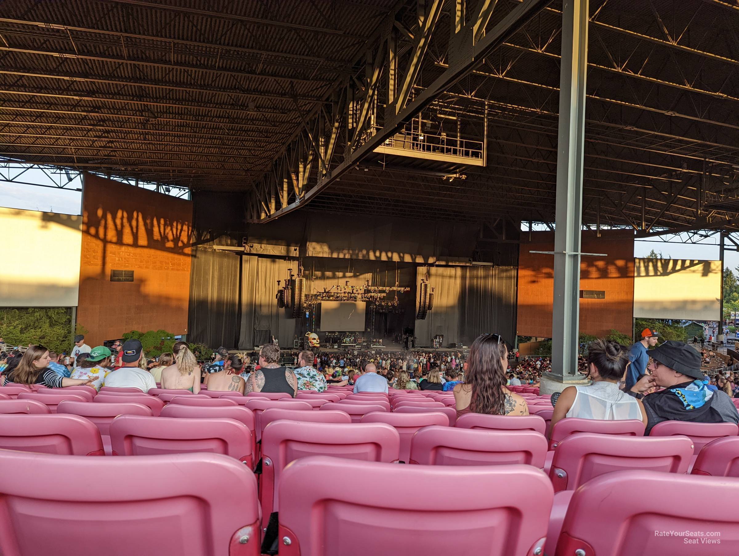 section 208, row 32 seat view  - white river amphitheatre