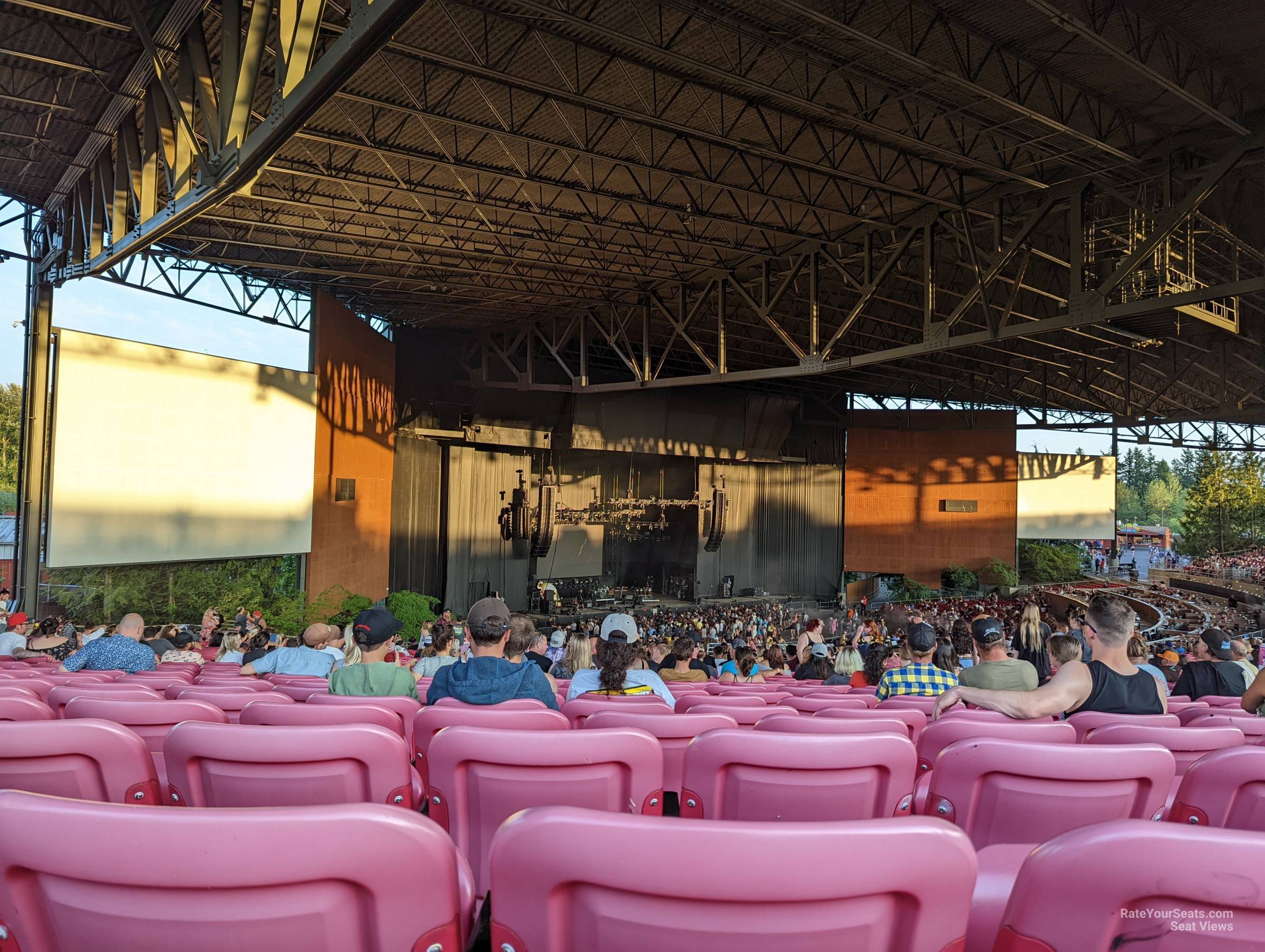 section 210, row 32 seat view  - white river amphitheatre