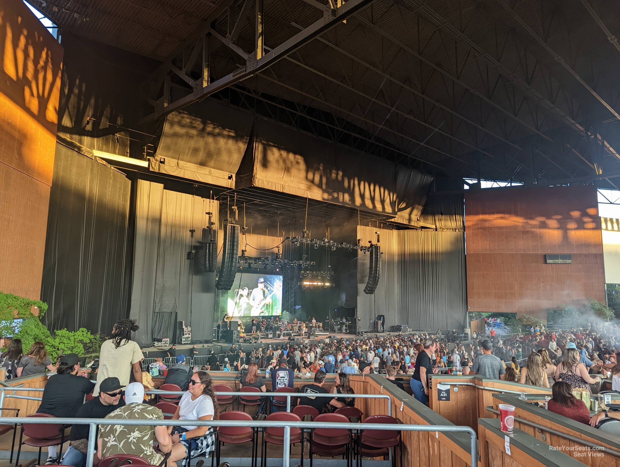 section 211, row 1 seat view  - white river amphitheatre
