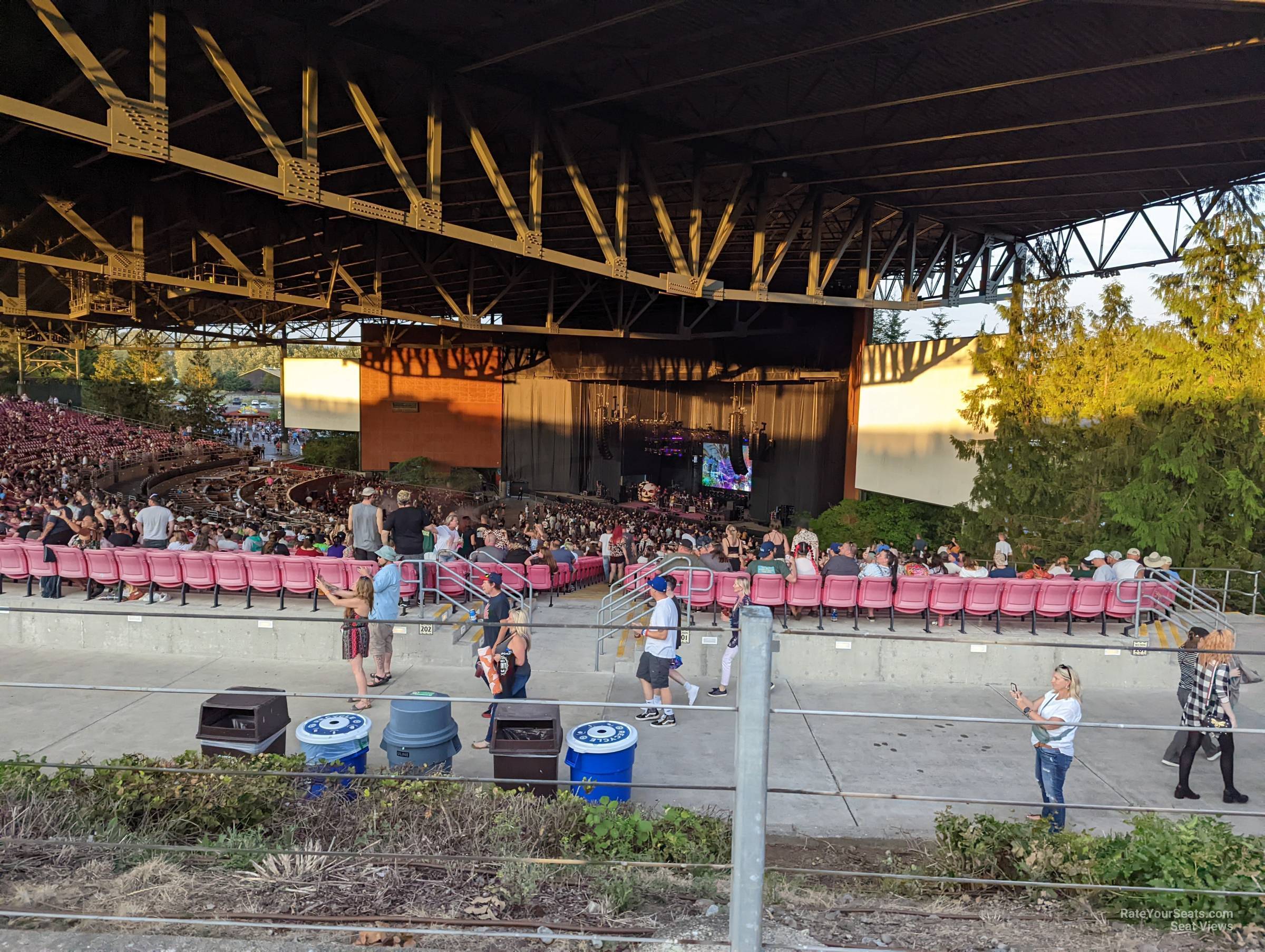 lawn seat view  - white river amphitheatre