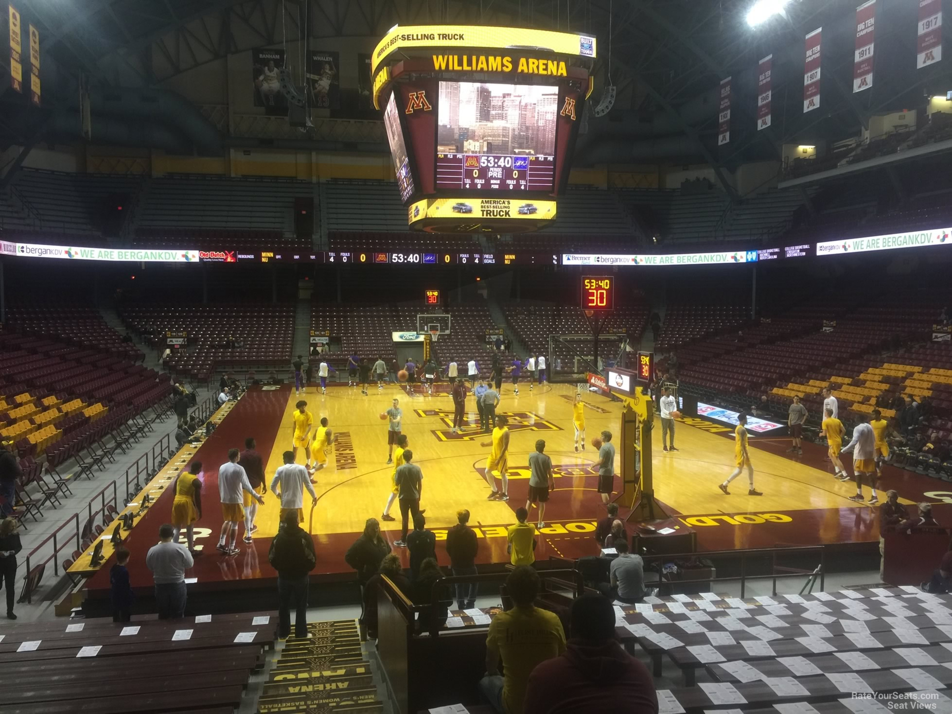 section 111, row 14 seat view  - williams arena (minnesota)