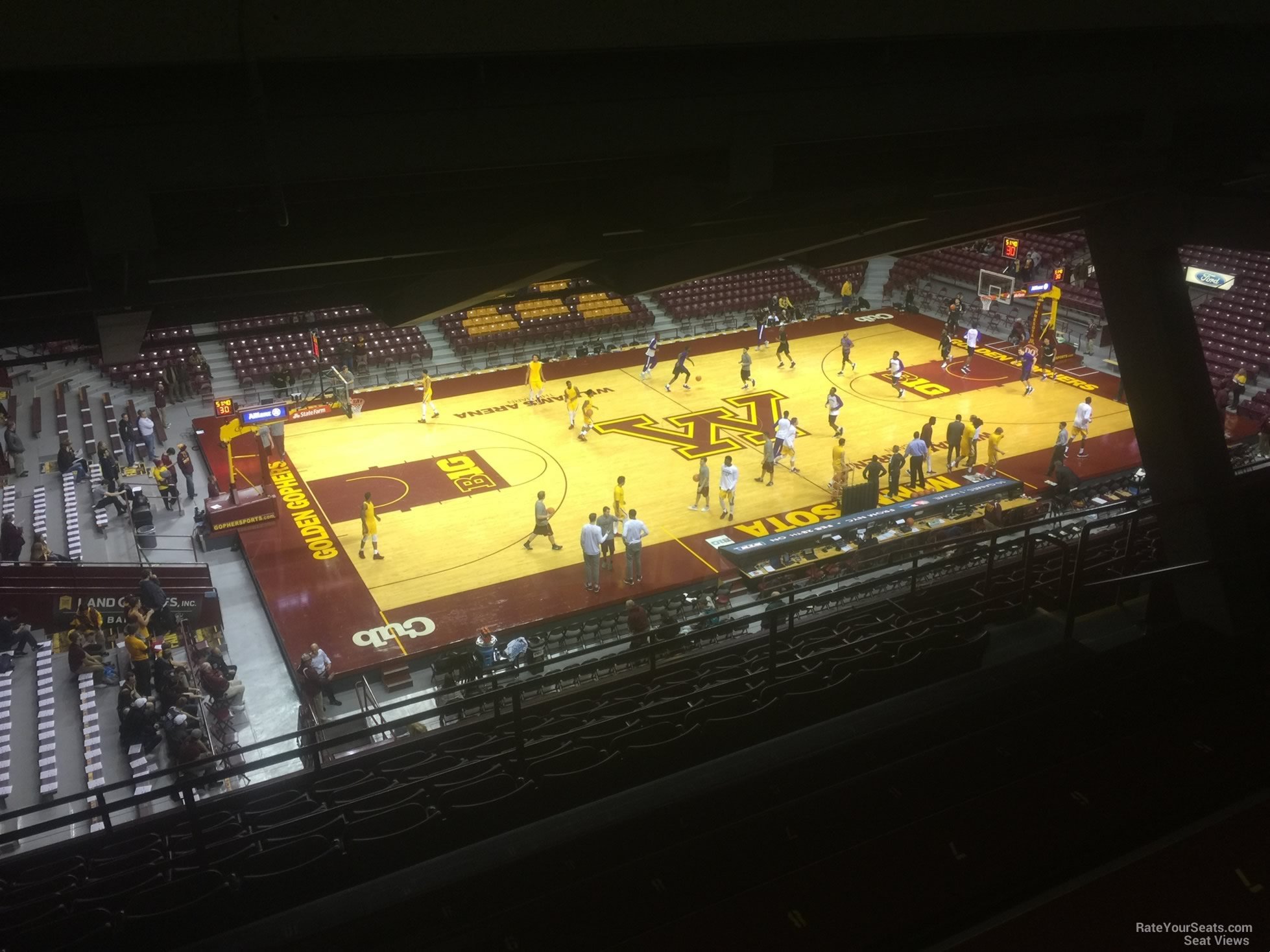 section 209, row 12 seat view  - williams arena (minnesota)