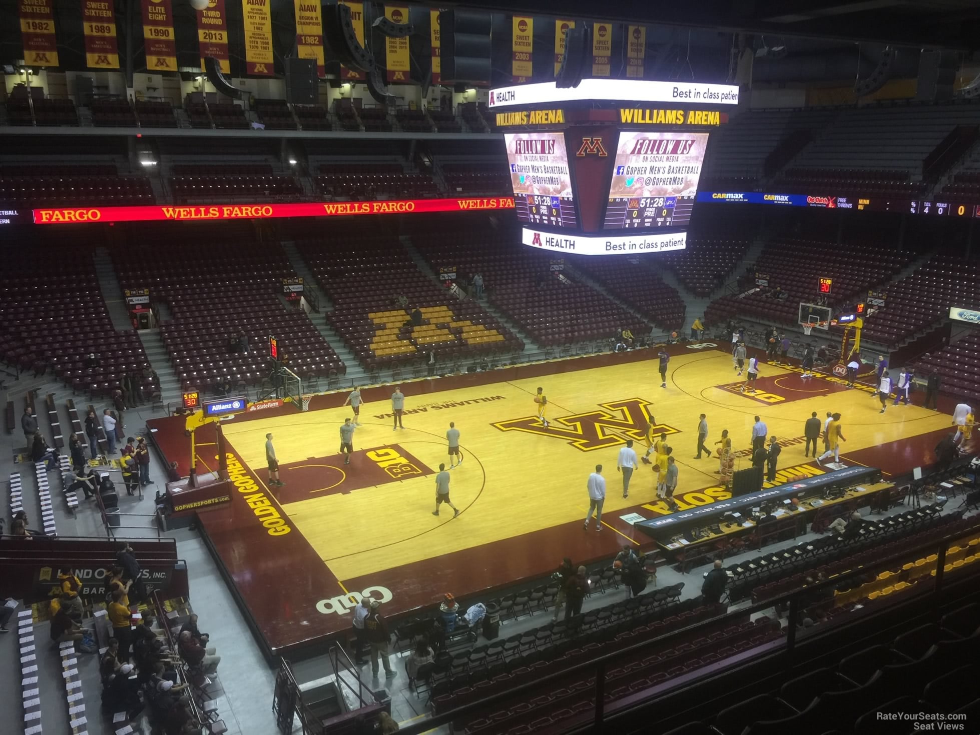 section 209, row 7 seat view  - williams arena (minnesota)