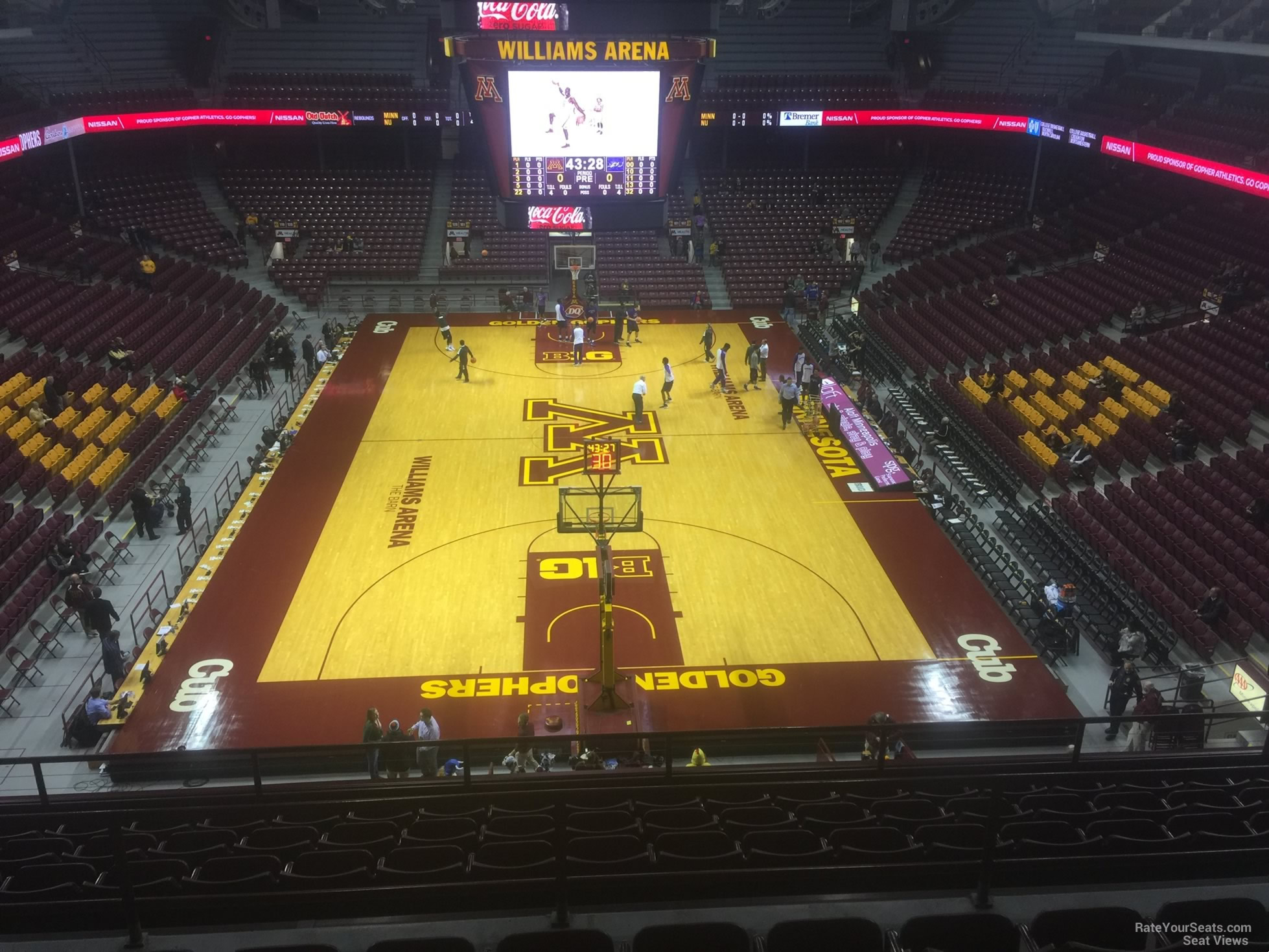 section 213, row 7 seat view  - williams arena (minnesota)