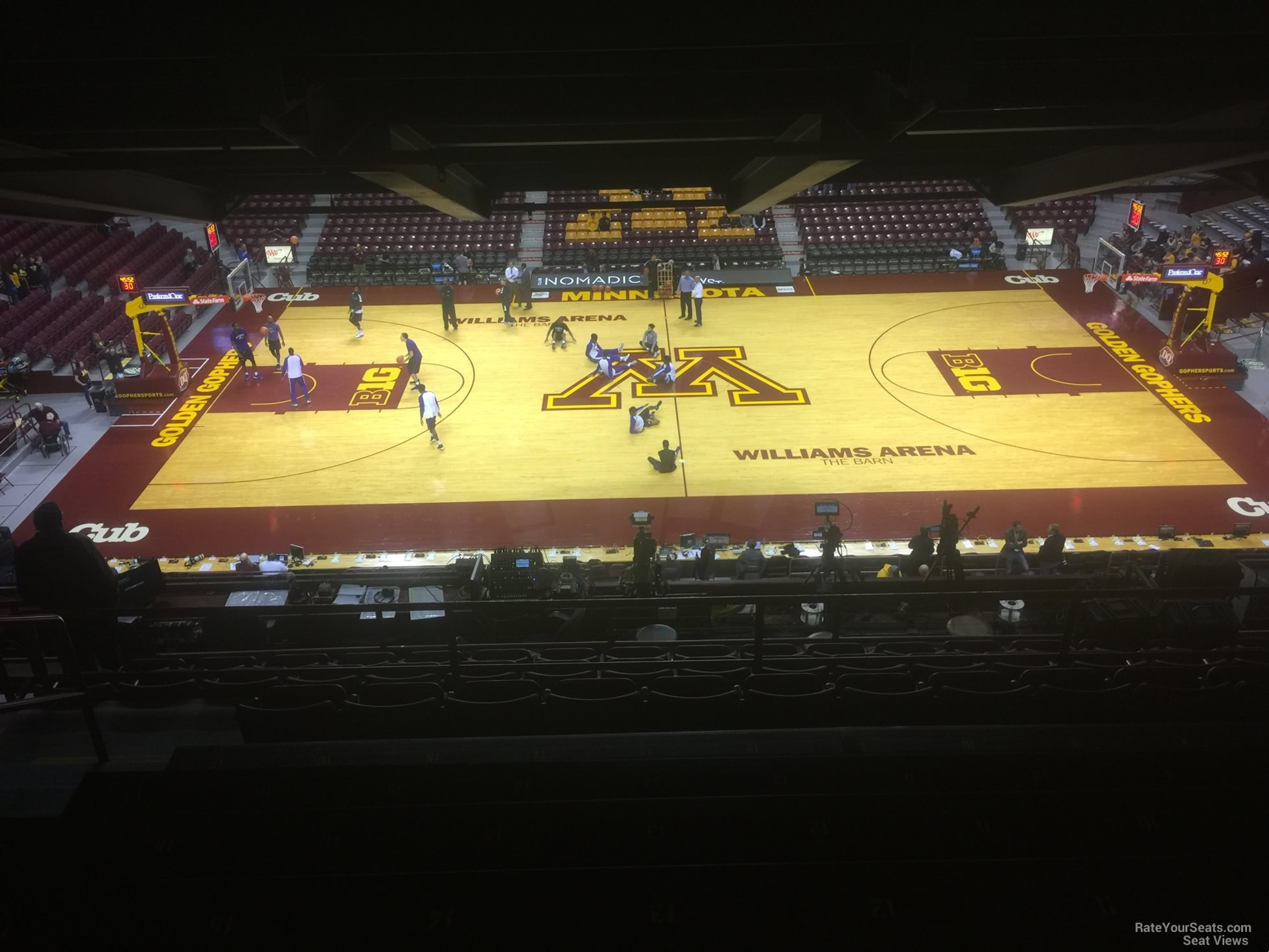 section 219, row 12 seat view  - williams arena (minnesota)