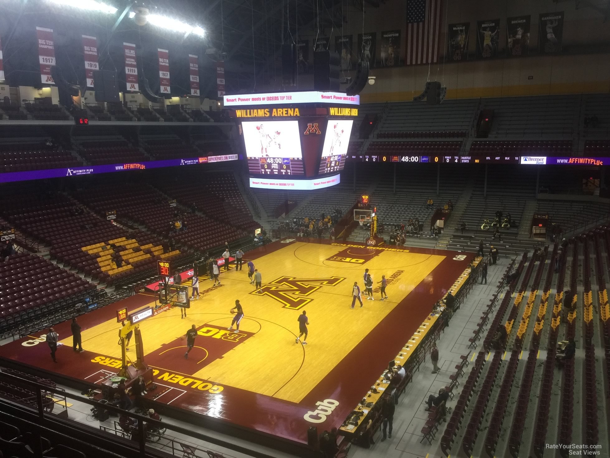 section 224, row 7 seat view  - williams arena (minnesota)