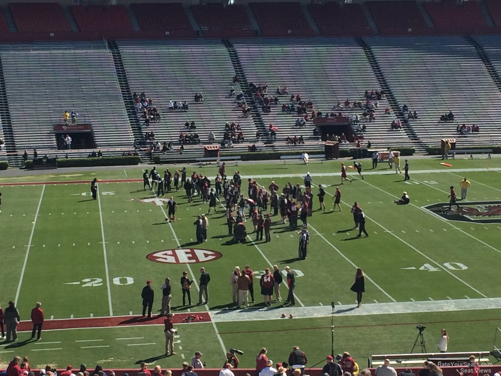 section 103 seat view  - williams-brice stadium