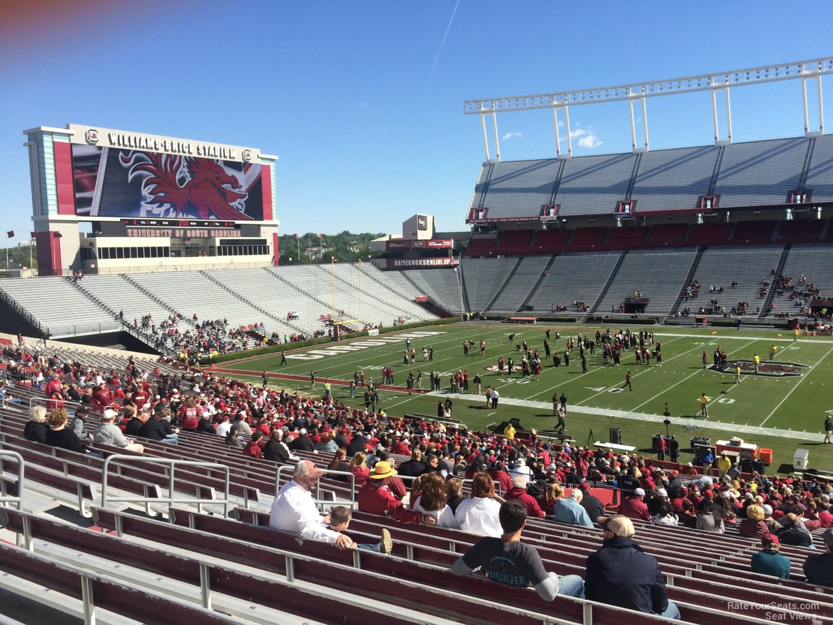 section 106 seat view  - williams-brice stadium