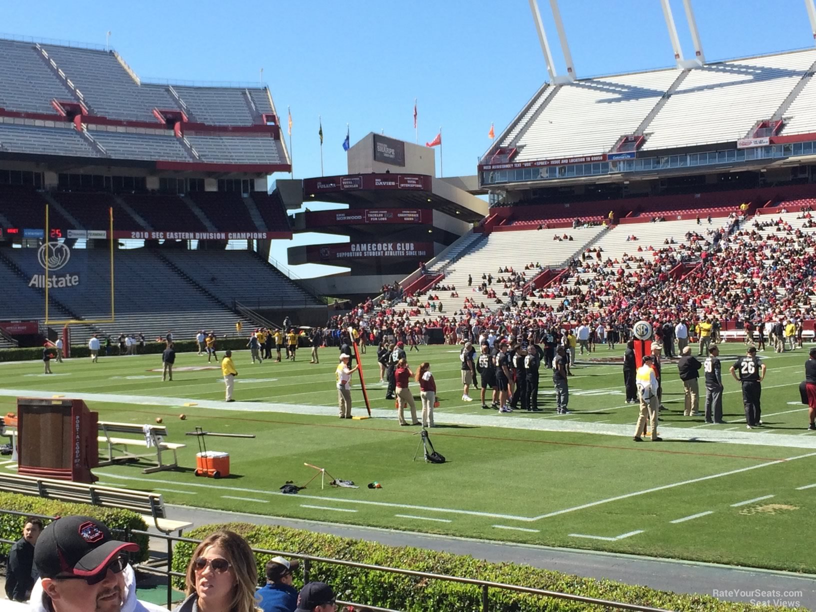 section 23, row 15 seat view  - williams-brice stadium