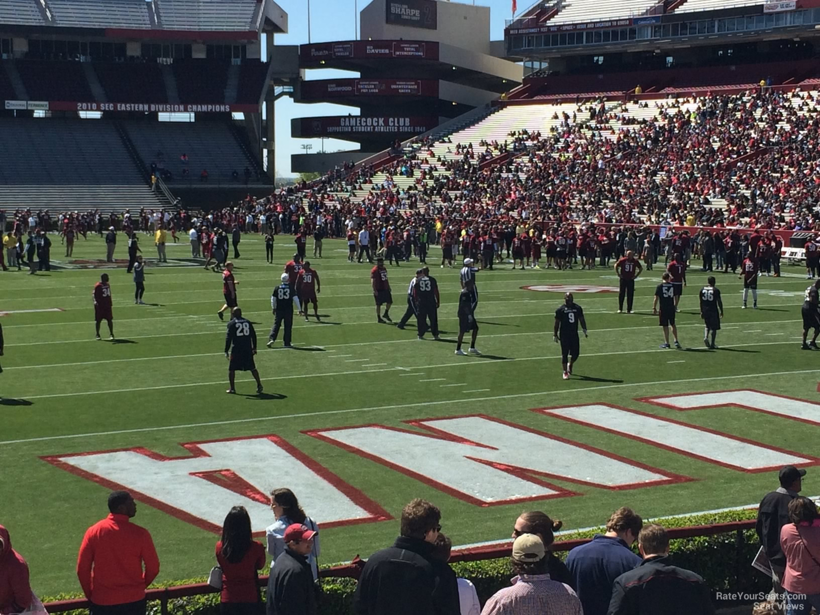 section 29, row 15 seat view  - williams-brice stadium