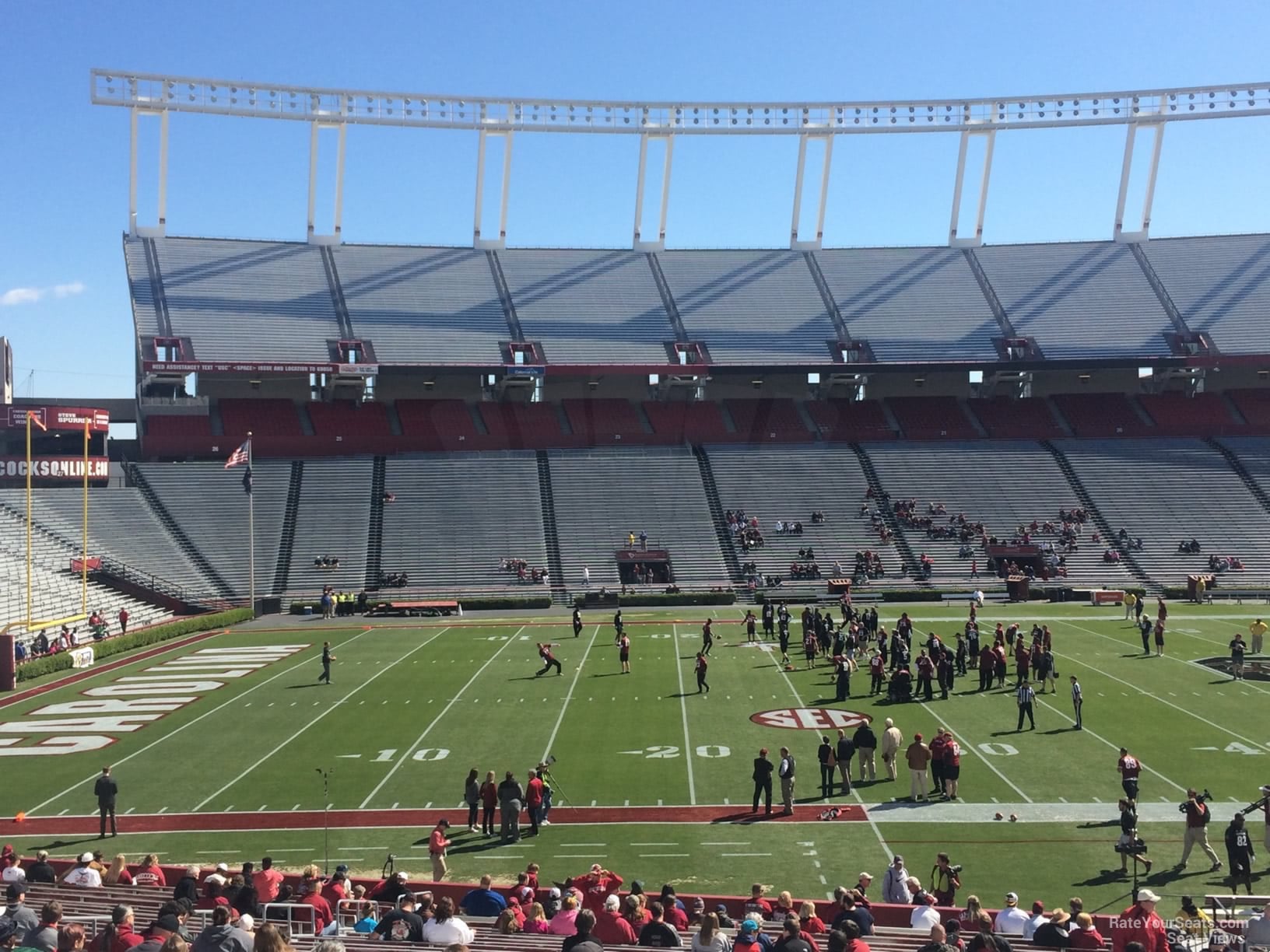 section 3, row 35 seat view  - williams-brice stadium
