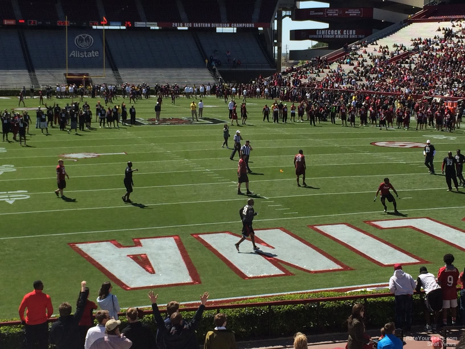 section 30, row 15 seat view  - williams-brice stadium