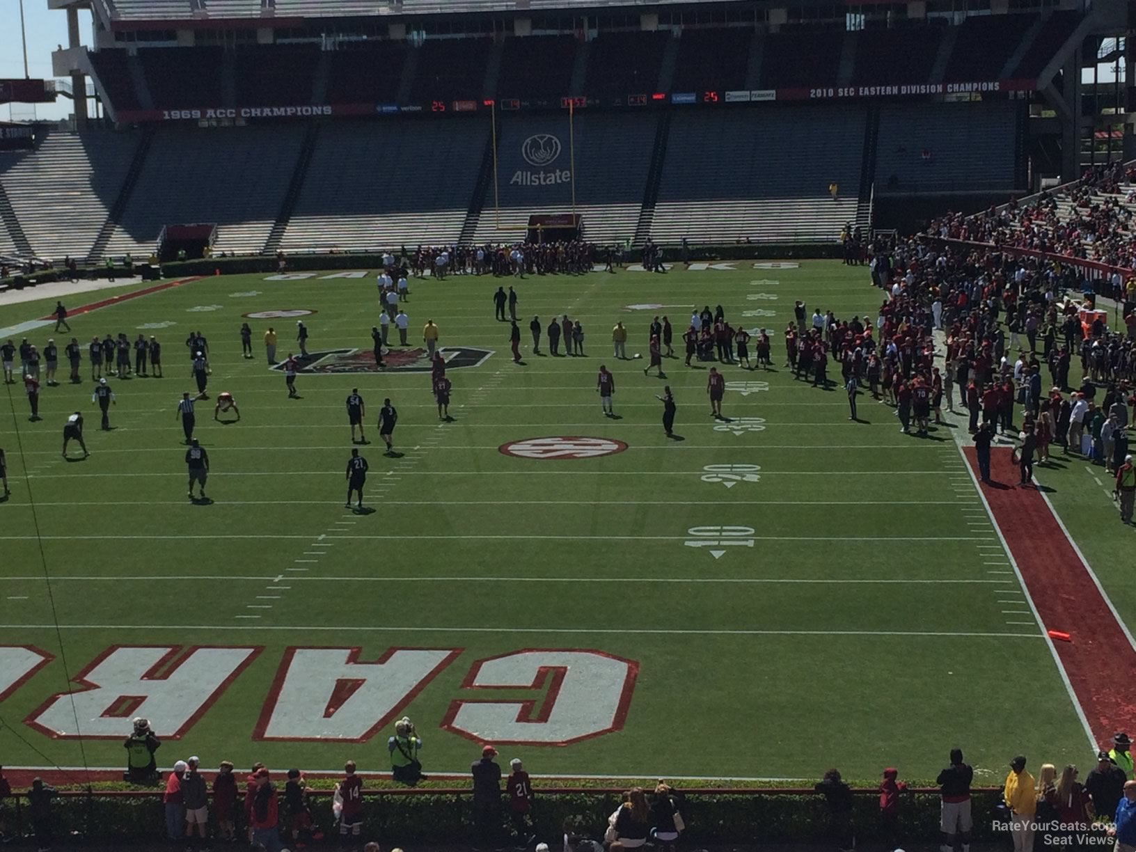 section 33, row 35 seat view  - williams-brice stadium