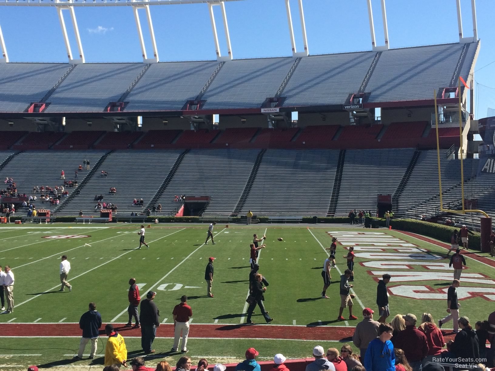 section 8, row 15 seat view  - williams-brice stadium