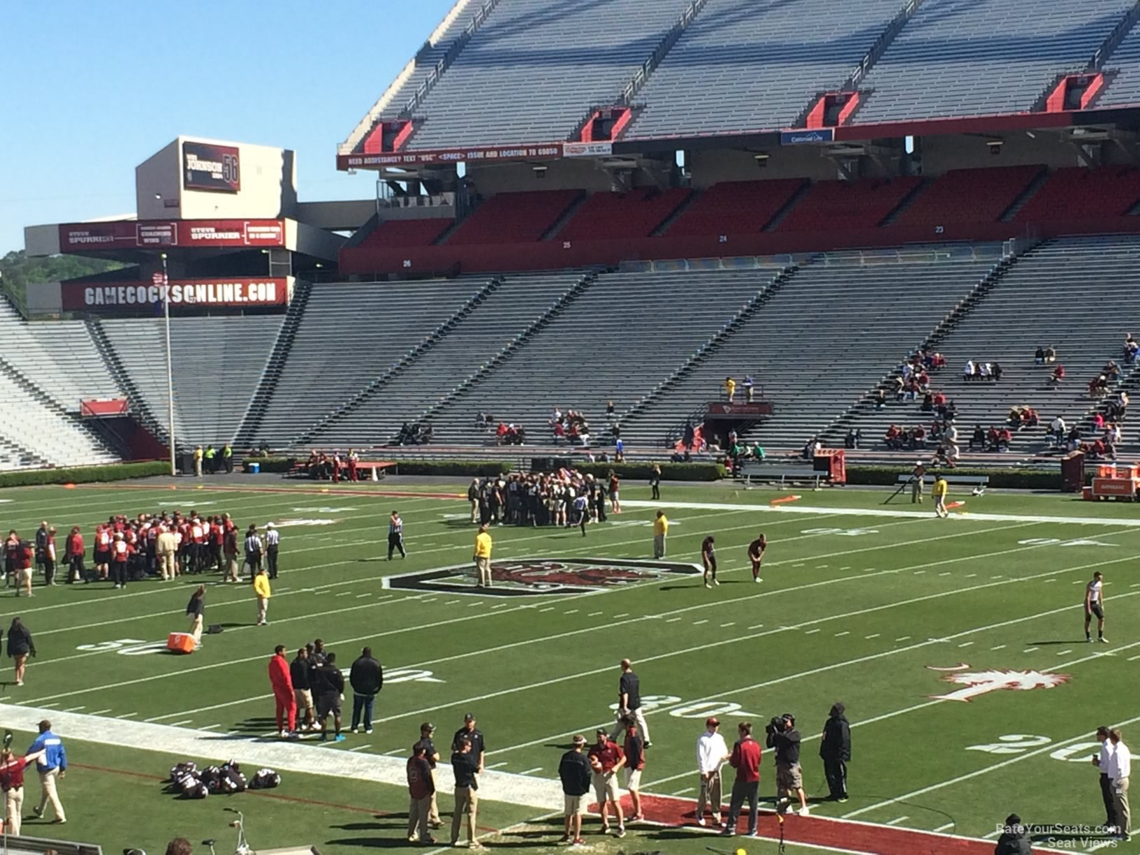 section 8, row 35 seat view  - williams-brice stadium