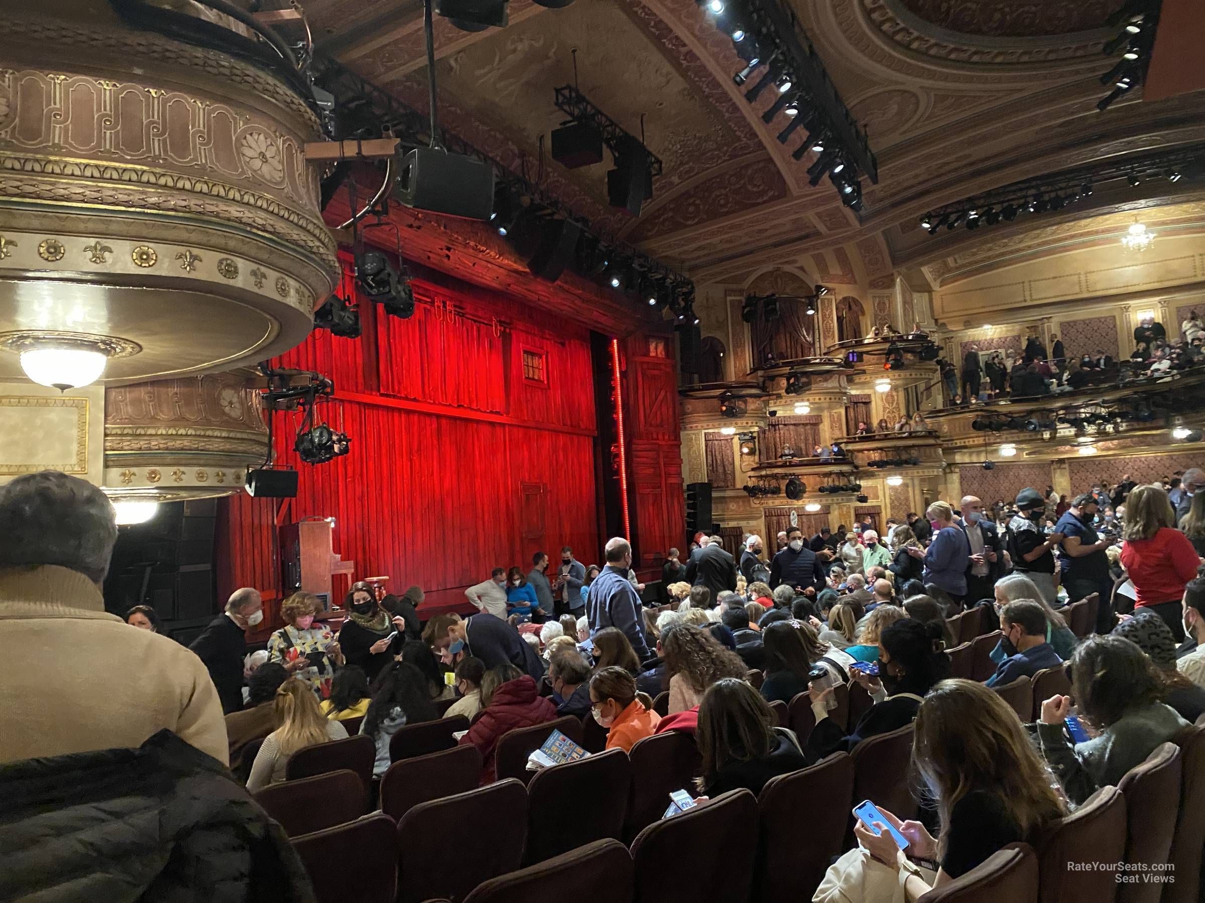 orchestra left, row h seat view  - winter garden theatre - nyc