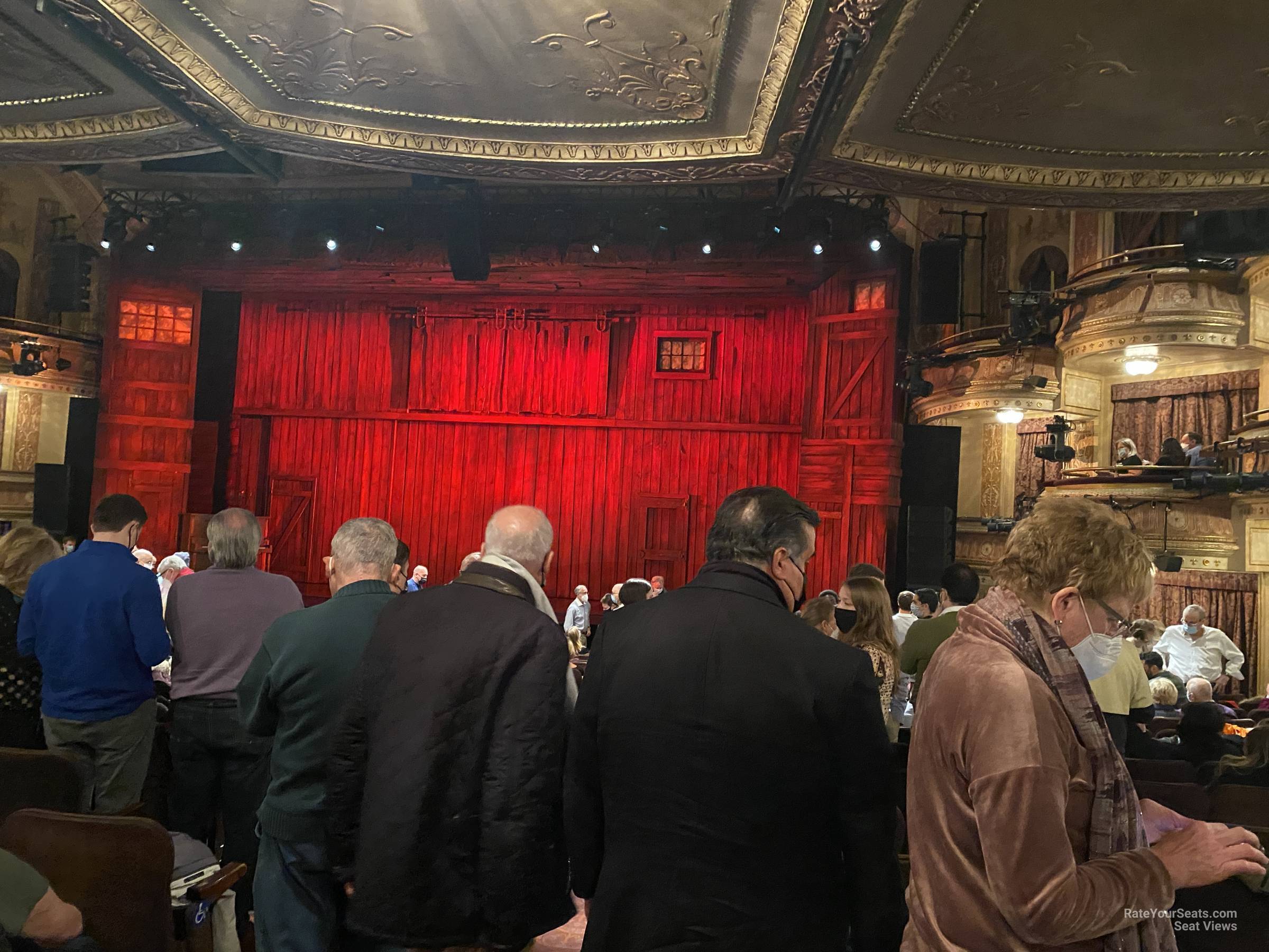 orchestra right, row o seat view  - winter garden theatre - nyc